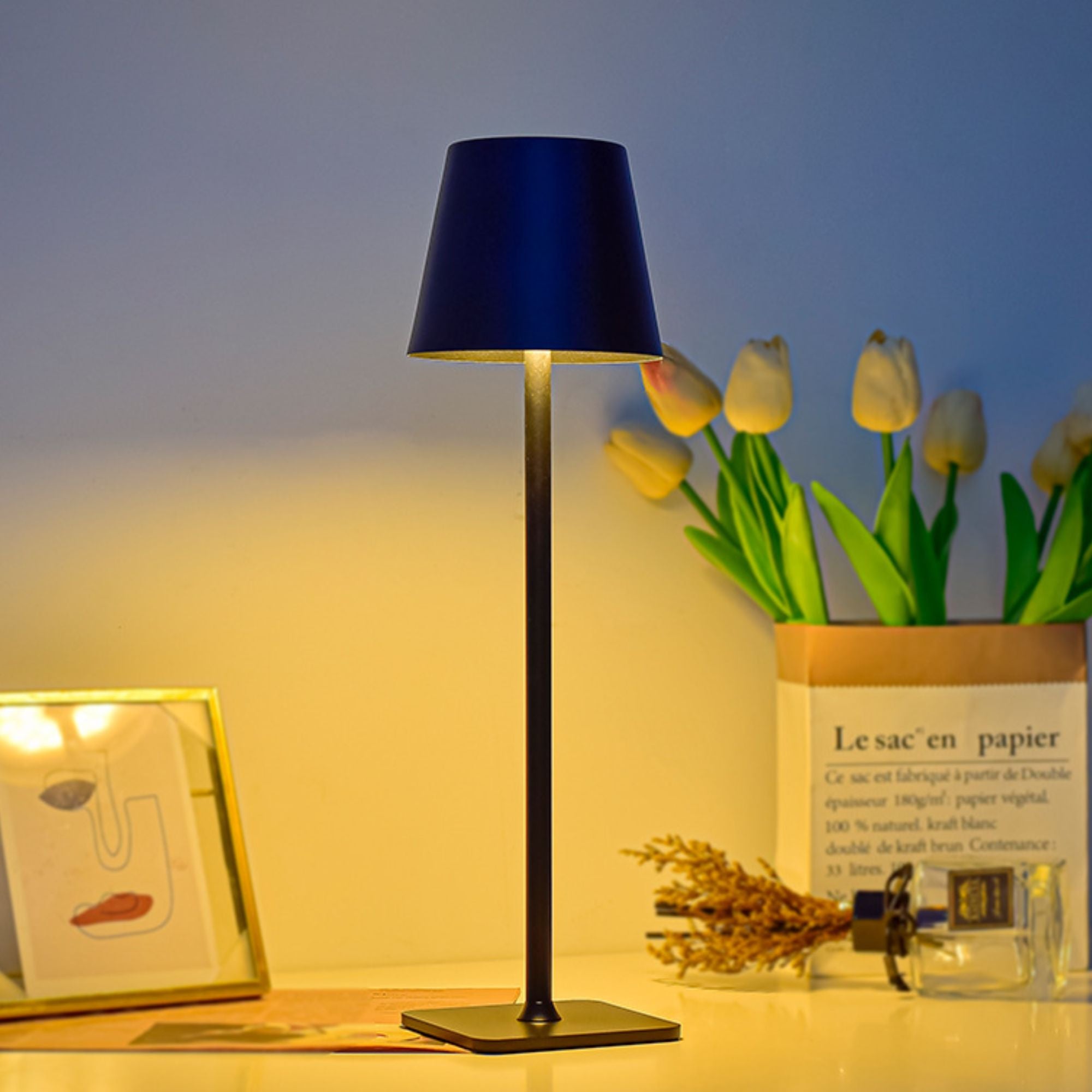 Lámpara de mesa portátil LED CCT "Laura" - 1,5W - Táctil - Intensidad regulable
