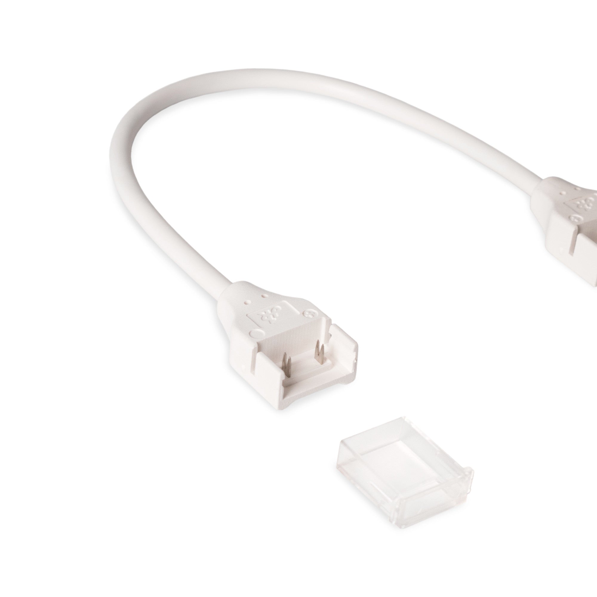 Conector estanco con cable para tira LED COB 220V - 2 pines - Tira 12 mm - IP67
