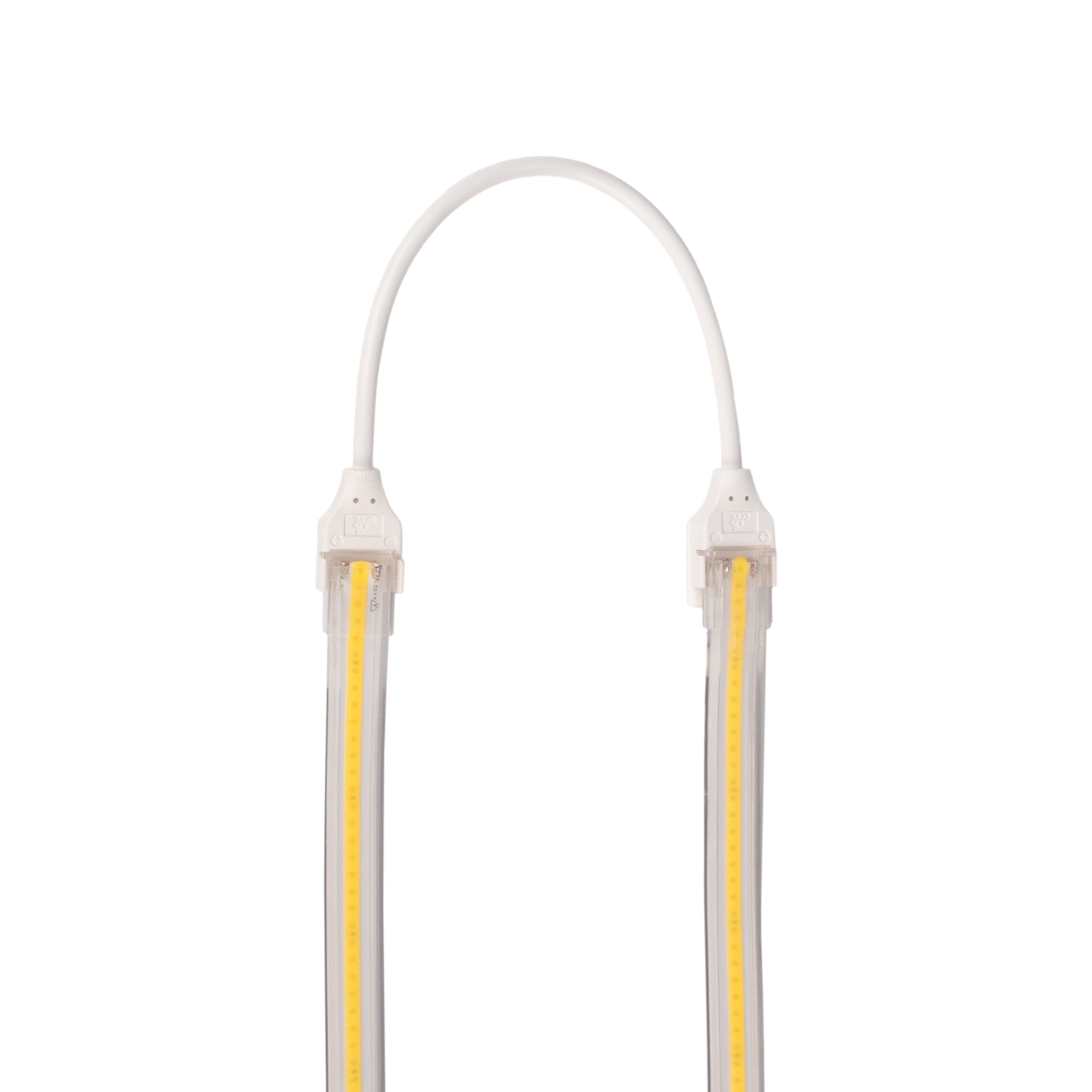 Conector estanco con cable para tira LED COB 220V - 2 pines - Tira 12 mm - IP67