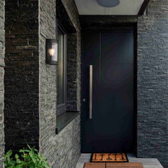 Aplique de pared exterior en aluminio "Dona" - IP44 - E27