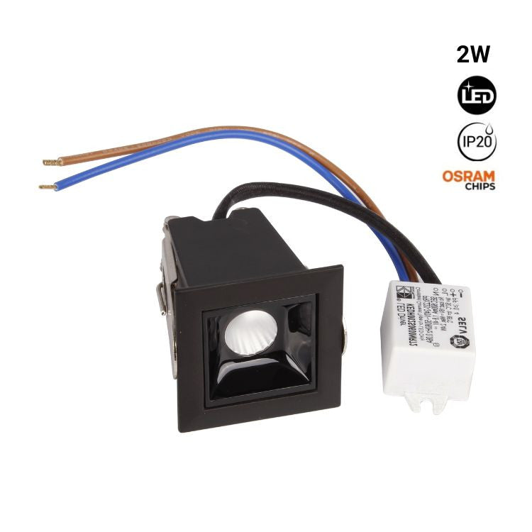 Foco lineal LED empotrable 2W - UGR18 - CRI90 - Chip OSRAM