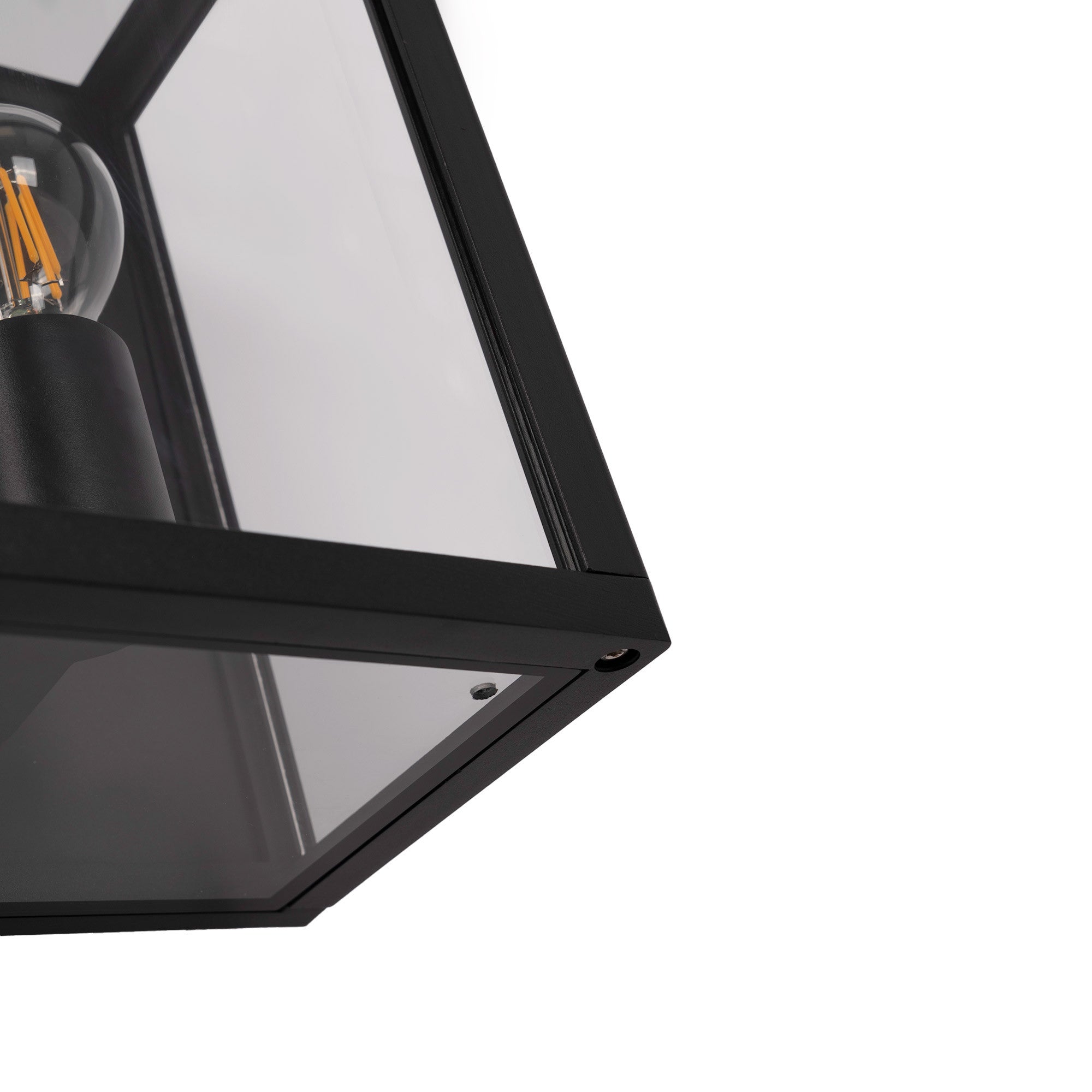 Aplique de pared exterior aluminio "Glass House" - IP44 - E27