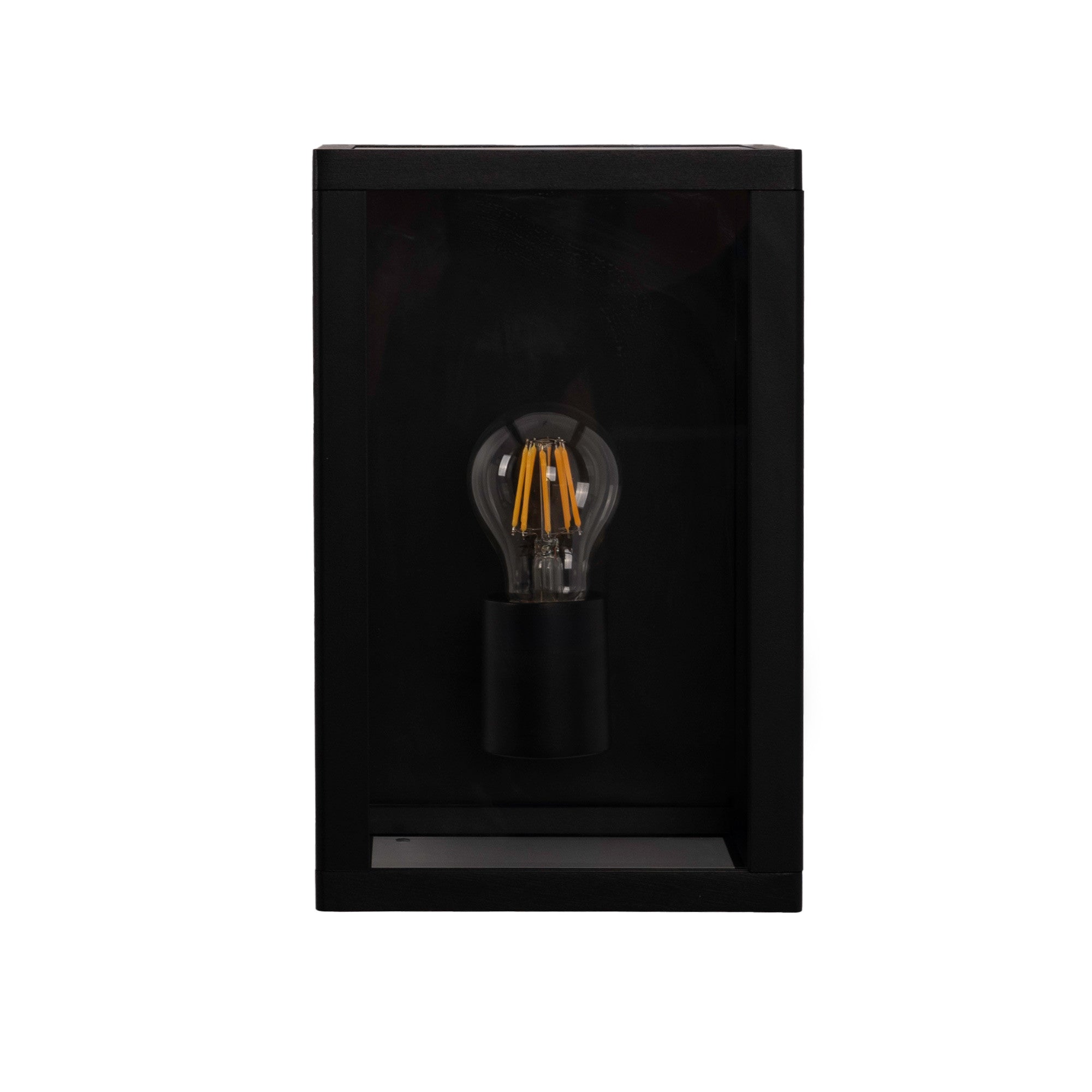 Aplique de pared exterior aluminio "Glass House" - IP44 - E27