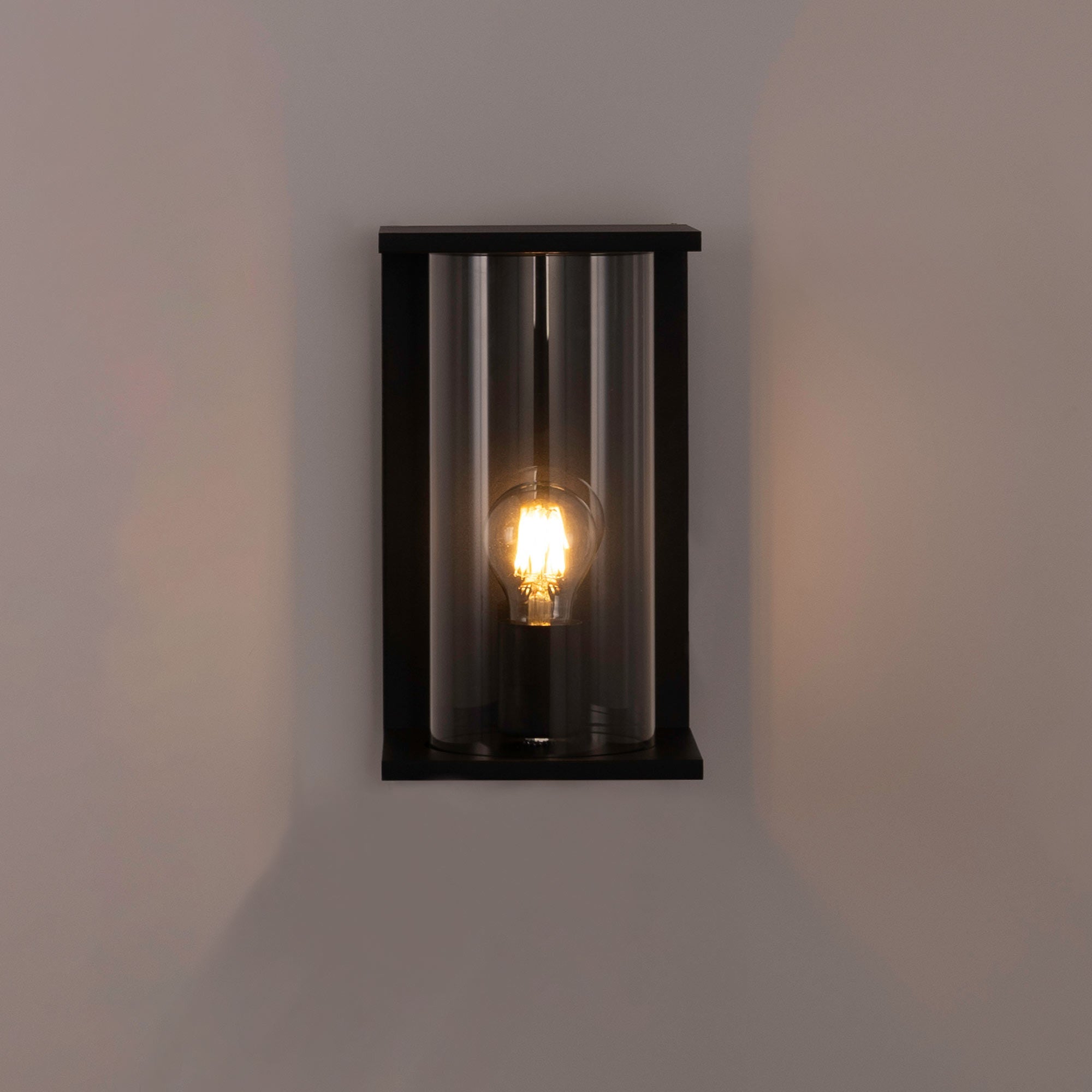 Aplique de pared exterior en aluminio "Arzo" - IP44 - E27