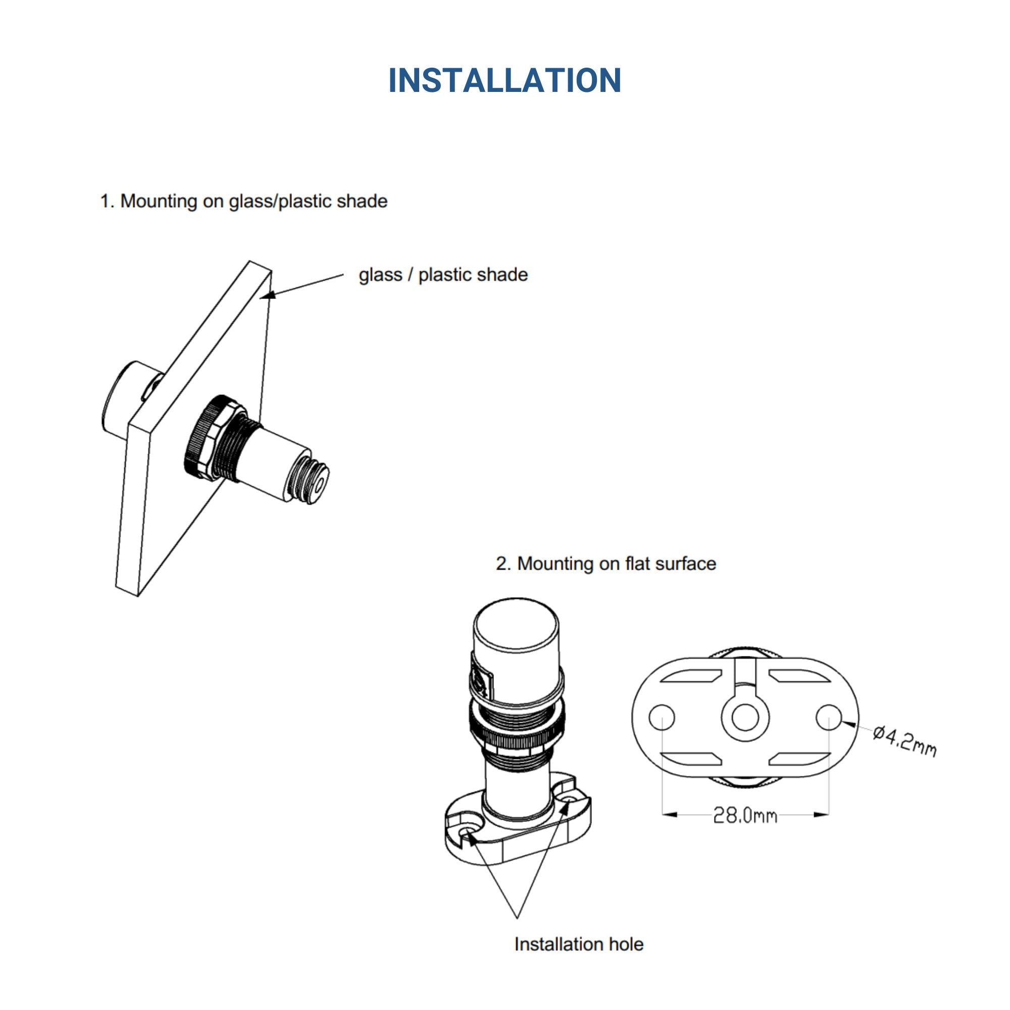 Sensor de luz fotoeléctrico Crepuscular 360º de superficie o empotrar - Regulación 1-10V-DC