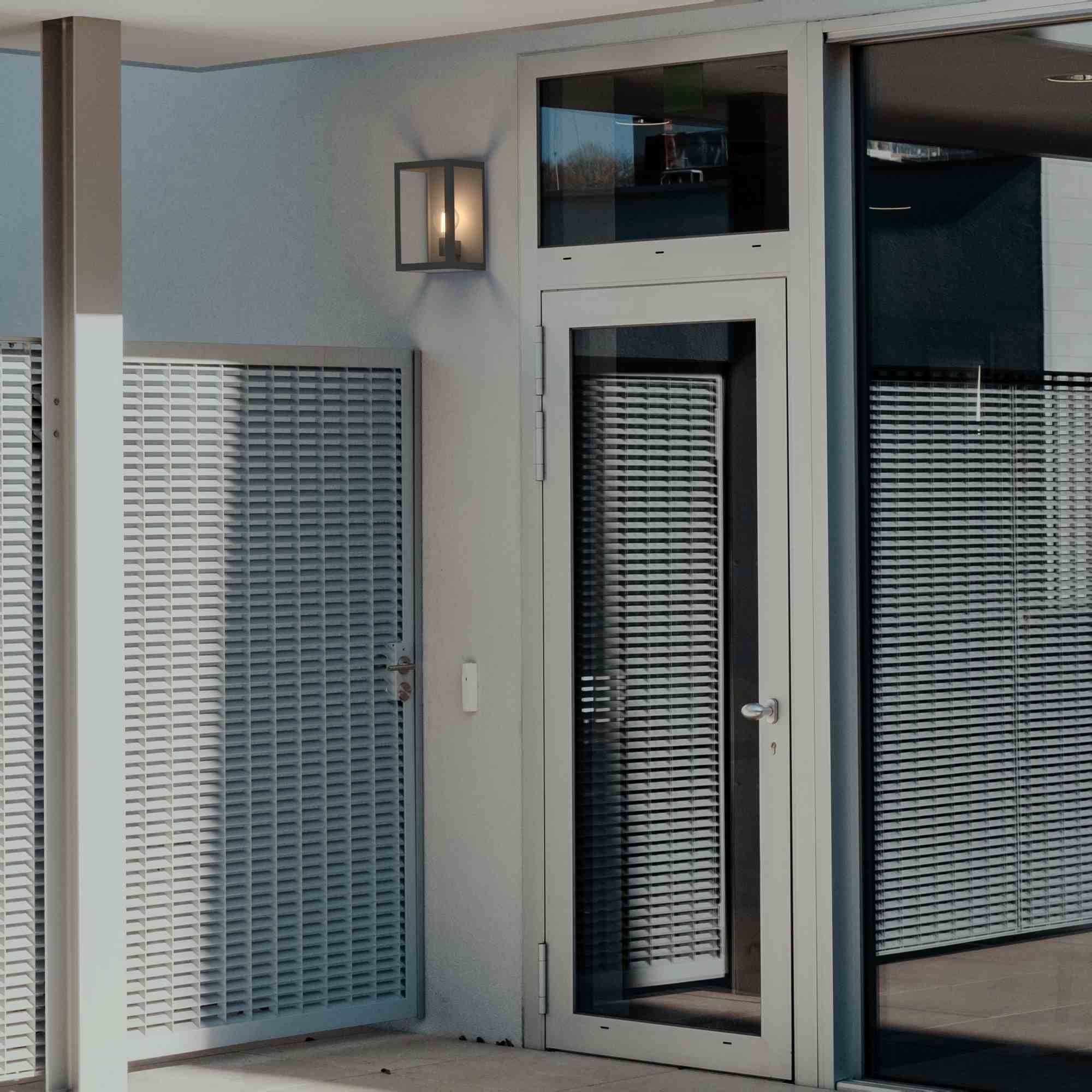 Aplique de pared exterior aluminio "Glass House" - IP44 - E27