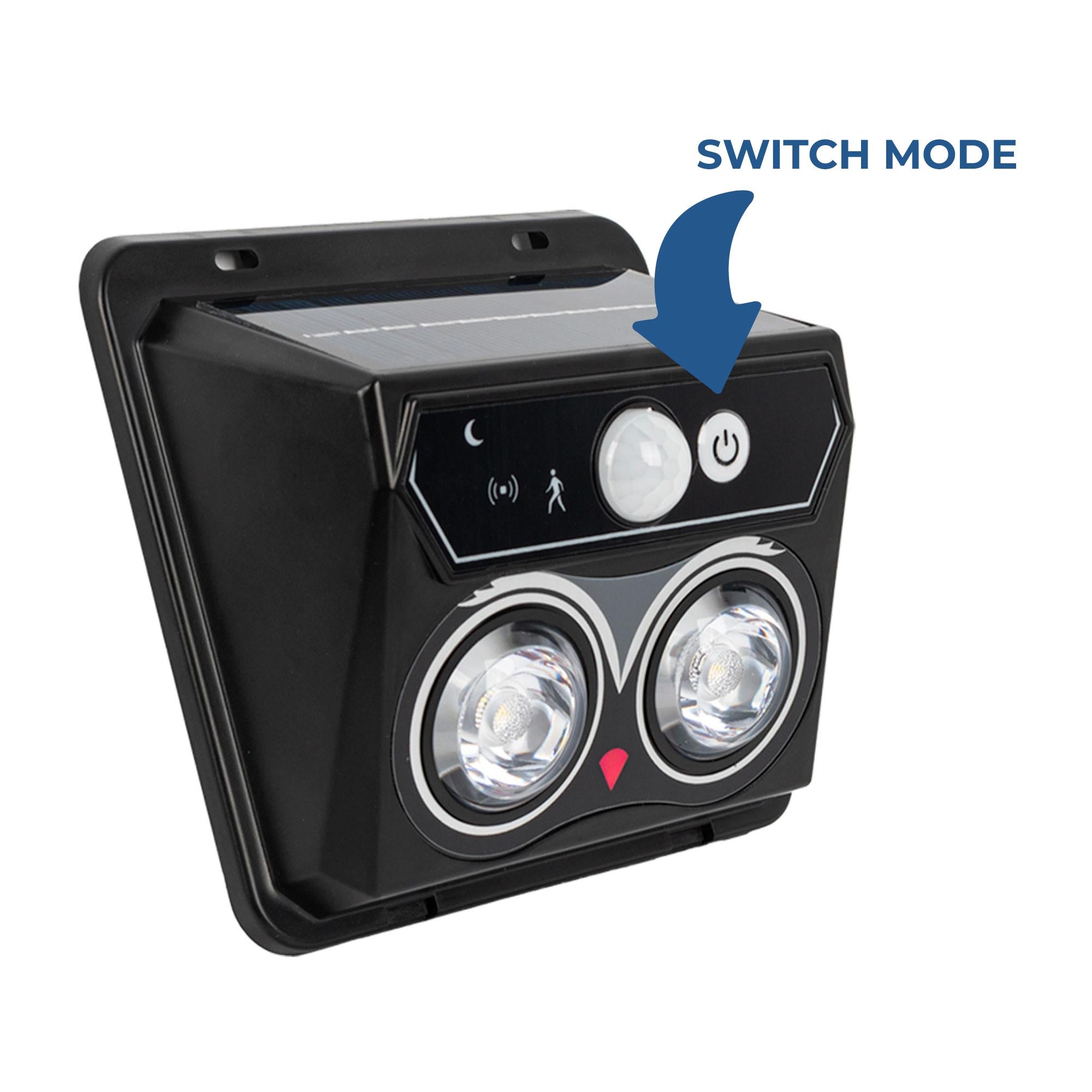 Aplique solar exterior de pared con sensor PIR - 1W (2x0,5W) - IP44