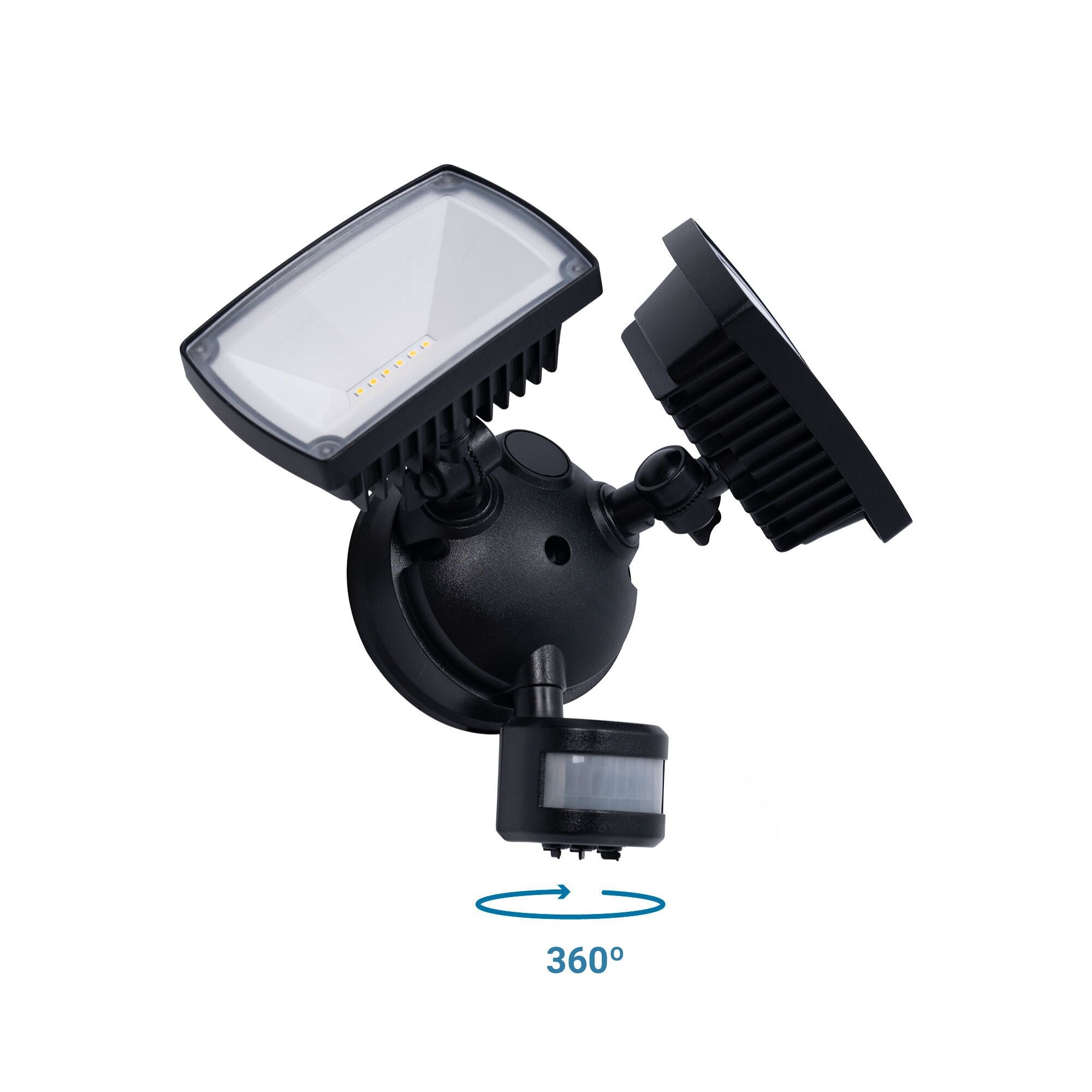Proyector LED doble de pared exterior con sensor PIR 30W - 4000K - IP54