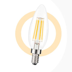 Bombilla LED Vela E14 5W Regulable C35 – 550 Lúmenes