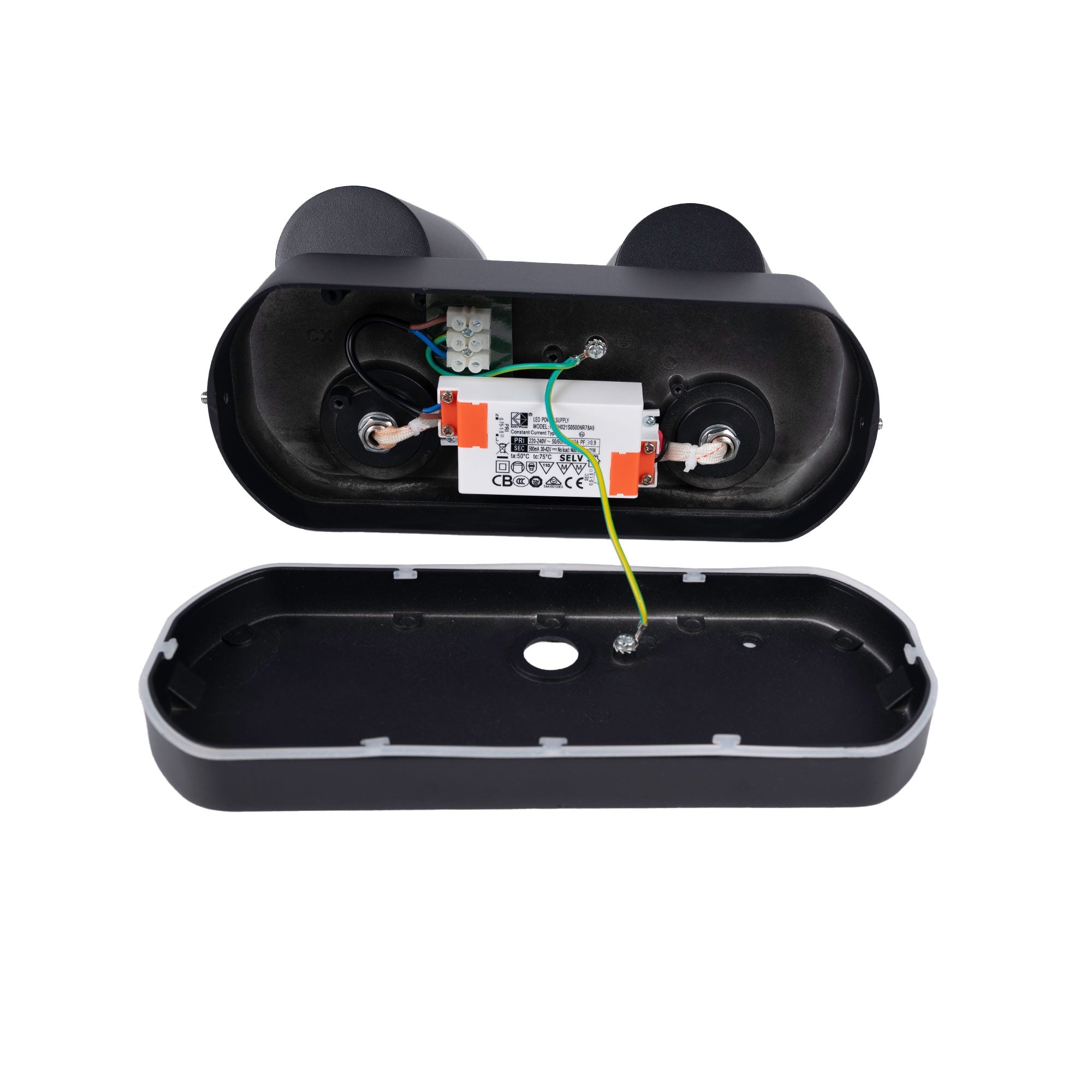 Aplique de pared exterior doble "Tura" - 20,5W - Orientable - 3000K - IP54