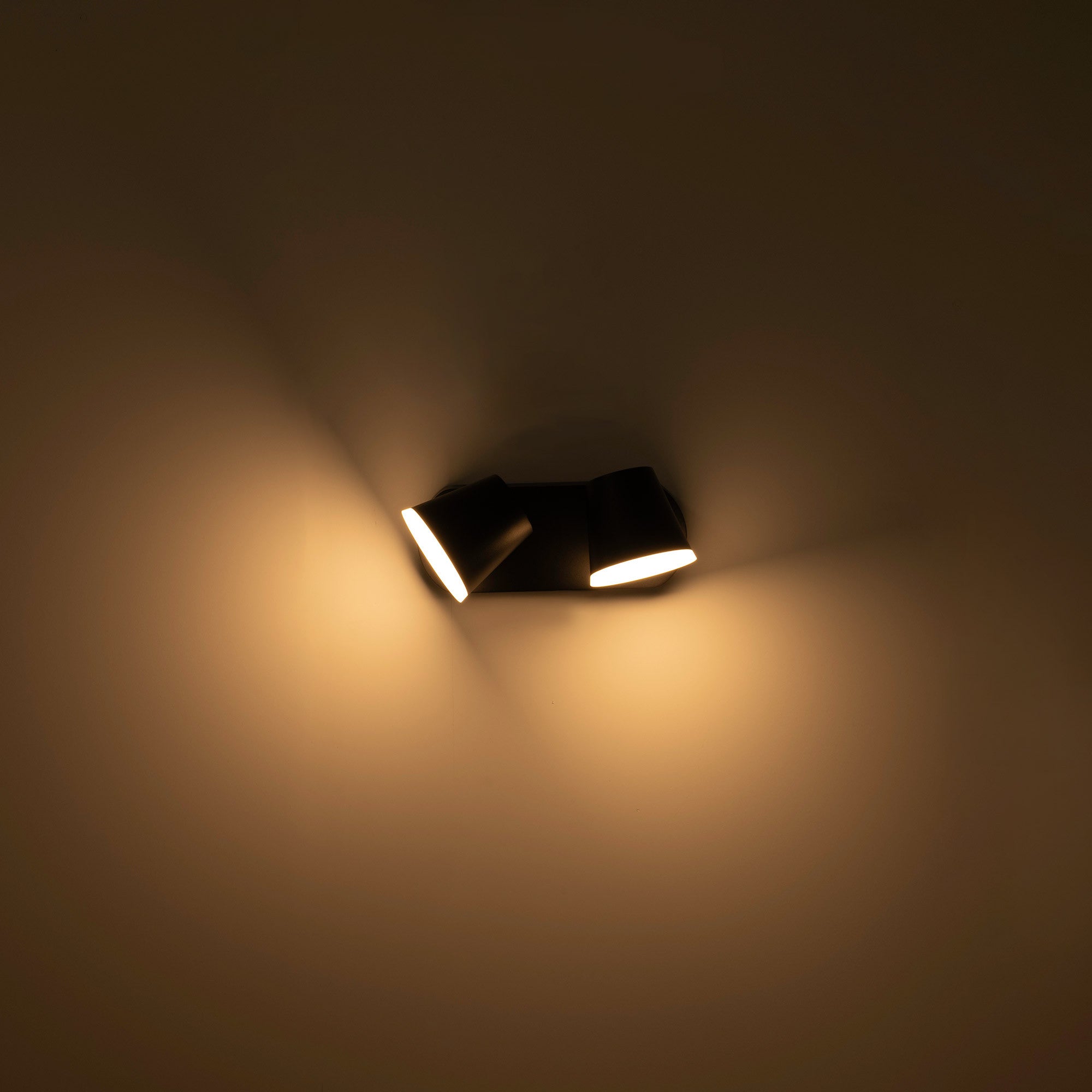 Aplique de pared exterior doble "Tura" - 20,5W - Orientable - 3000K - IP54