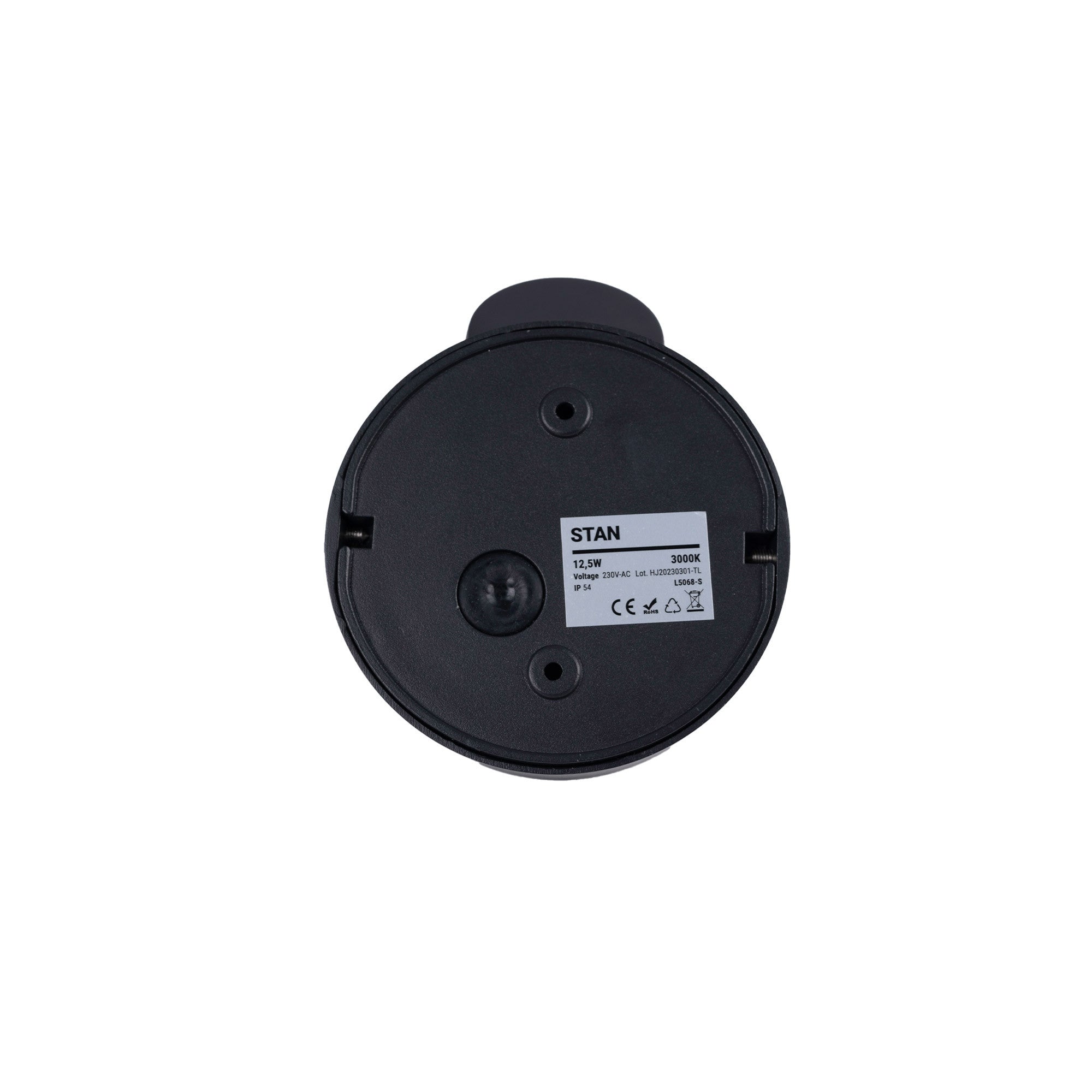 Aplique de pared exterior con sensor PIR  "Stan" - 12,5W - Orientable - 3000K - IP54