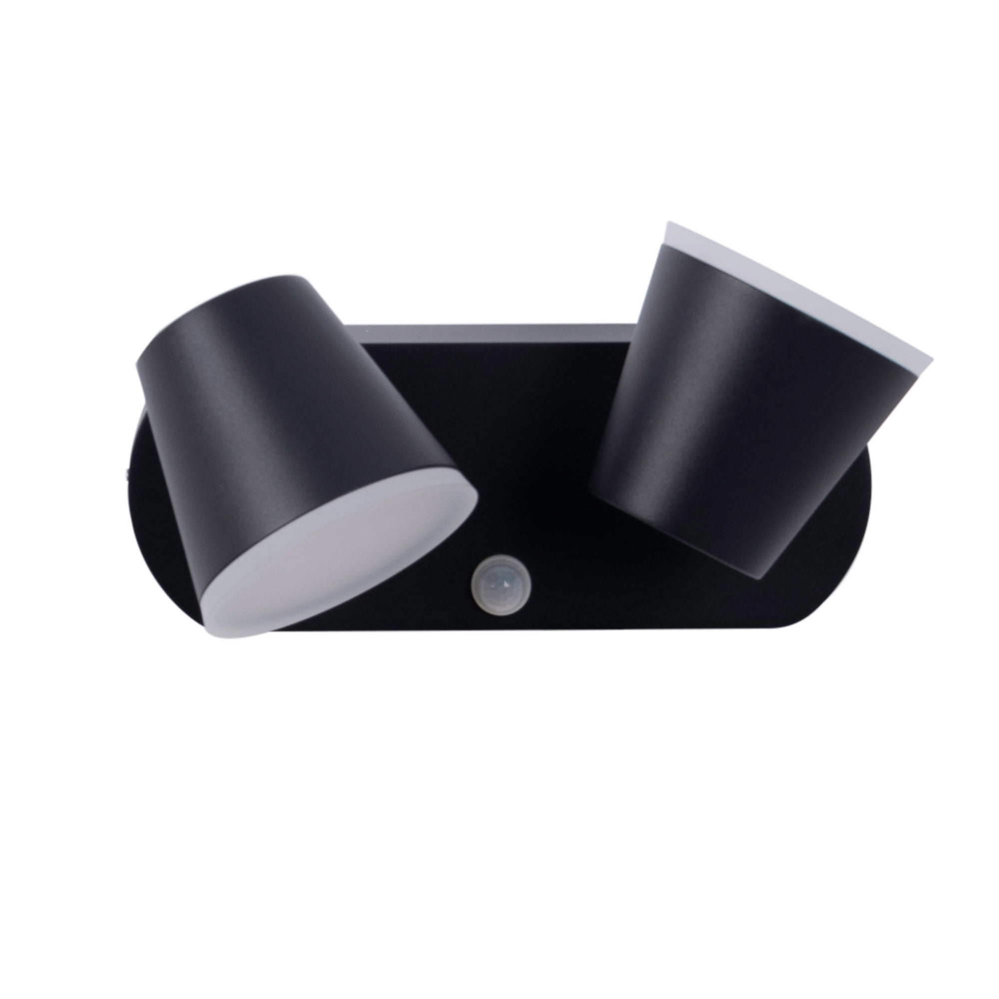 Aplique de pared exterior doble con sensor PIR "Tura" - 20,5W - Orientable - 3000K - IP54