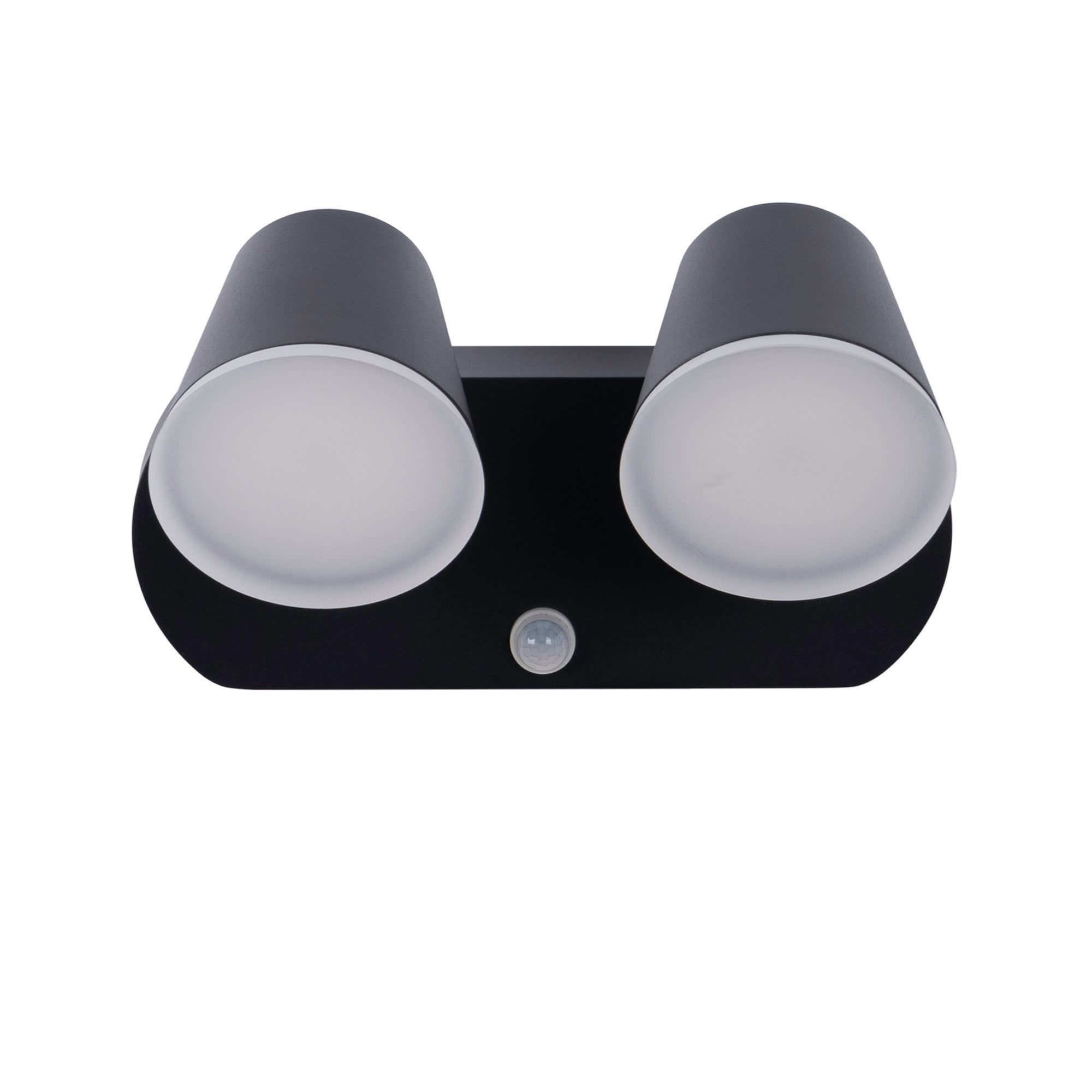 Aplique de pared exterior doble con sensor PIR "Tura" - 20,5W - Orientable - 3000K - IP54