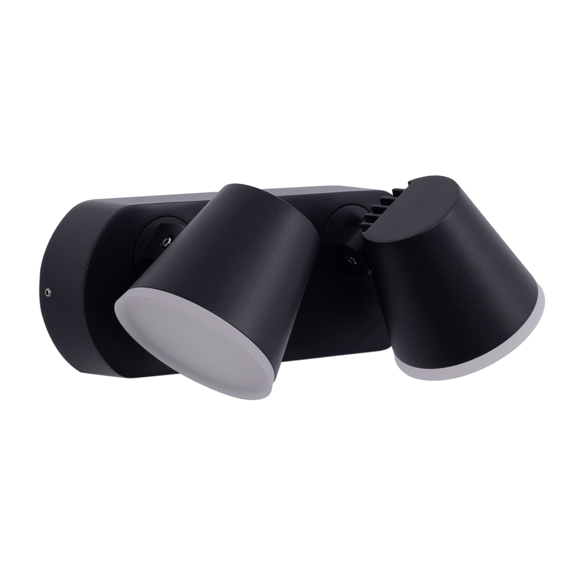 Aplique de pared exterior doble con sensor PIR "Tura" - 20,5W - Orientable - 3000K - IP54