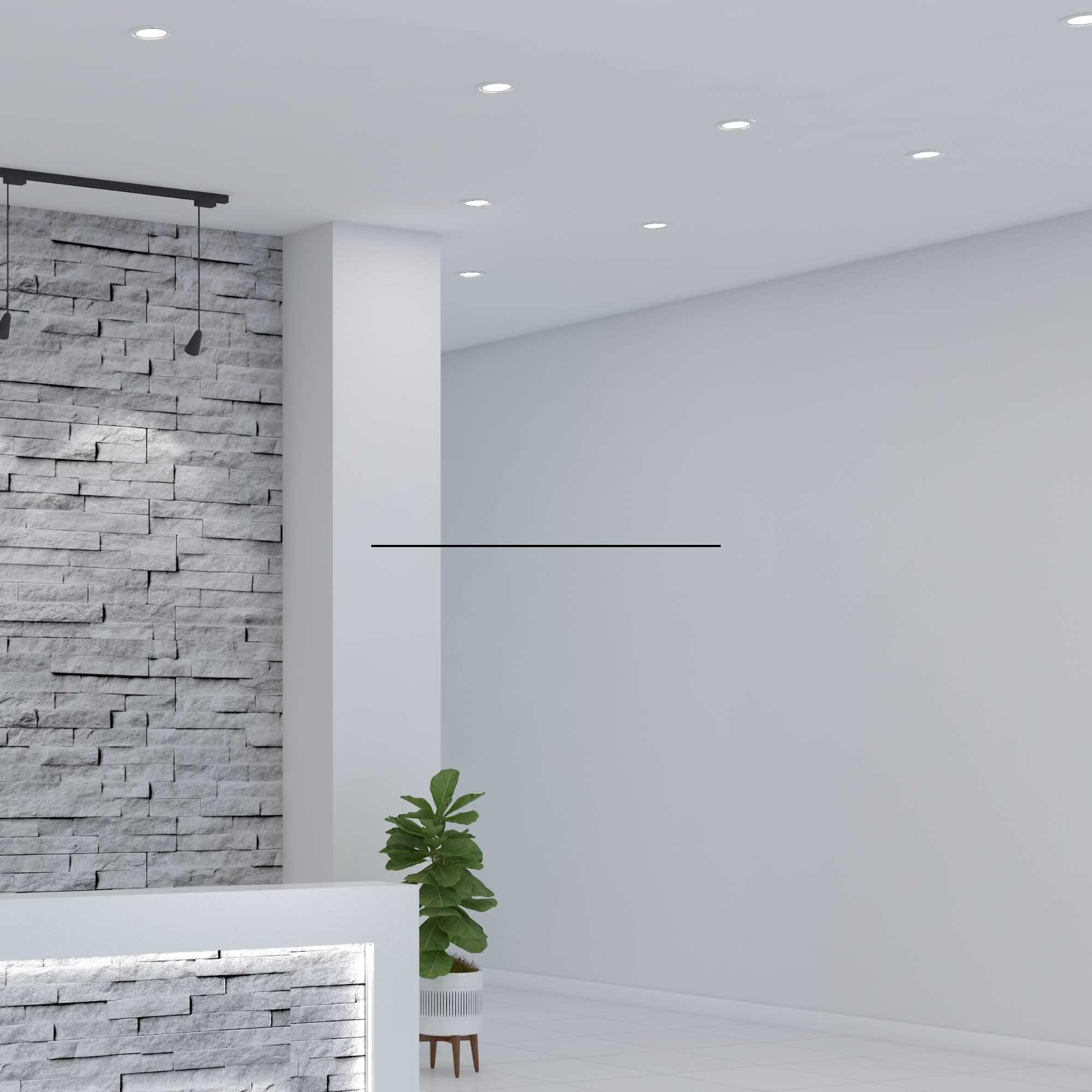 Downlight LED circular empotrable 8W - Diámetro de corte ajustable: Ø 50-90mm