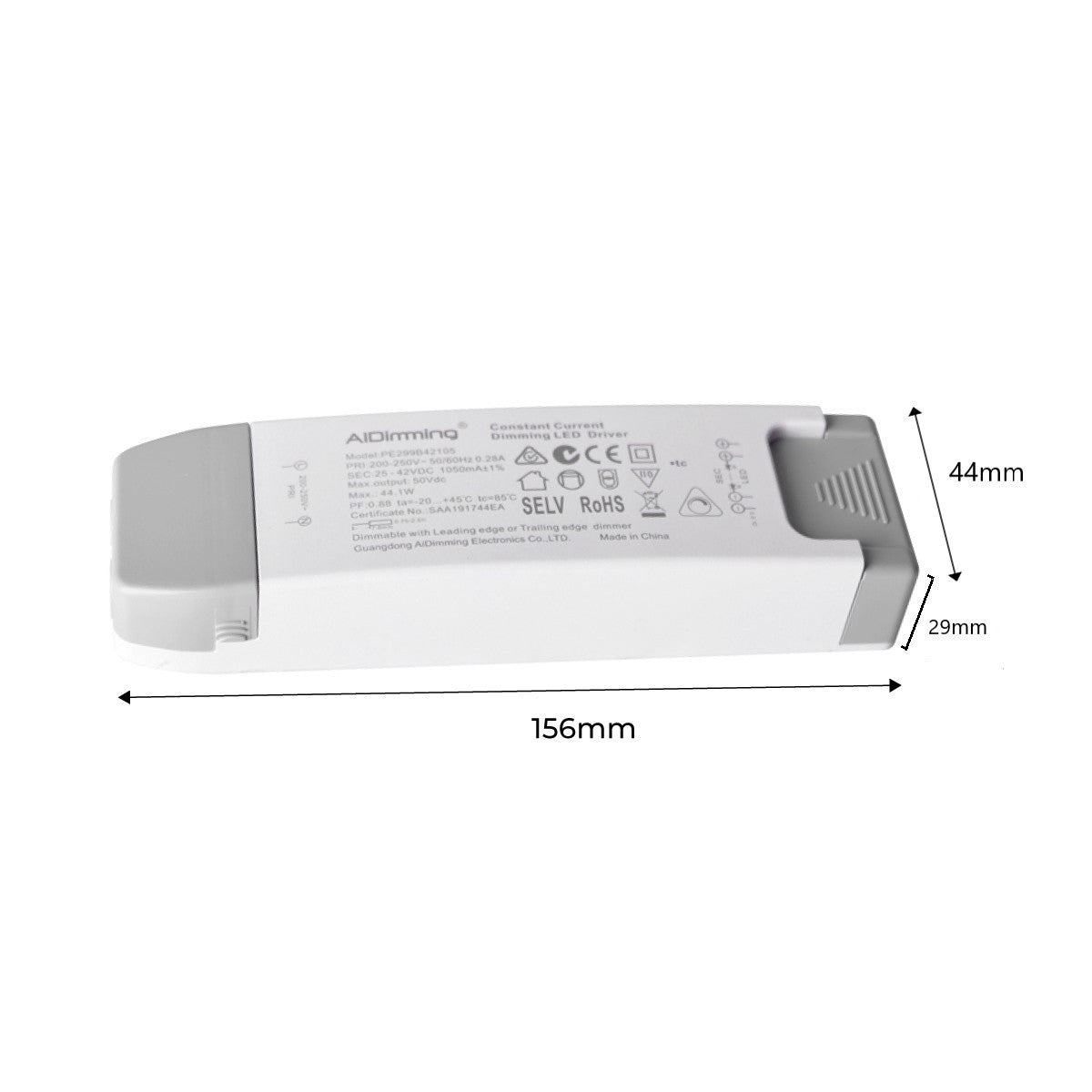 Panel LED empotrable 60X60cm - TRIAC regulable - 44W - UGR19 - IP40