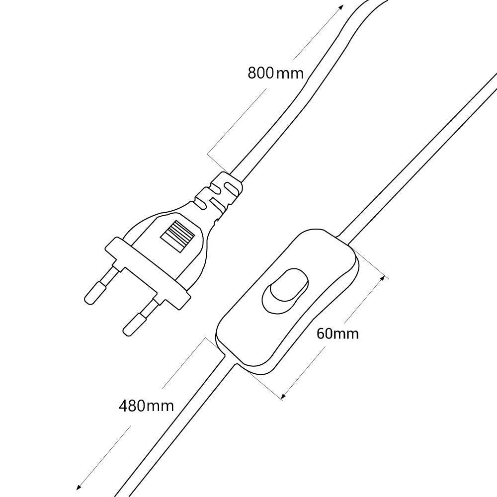 Aplique de pared con brazo articulado y enchufe "SILVA"