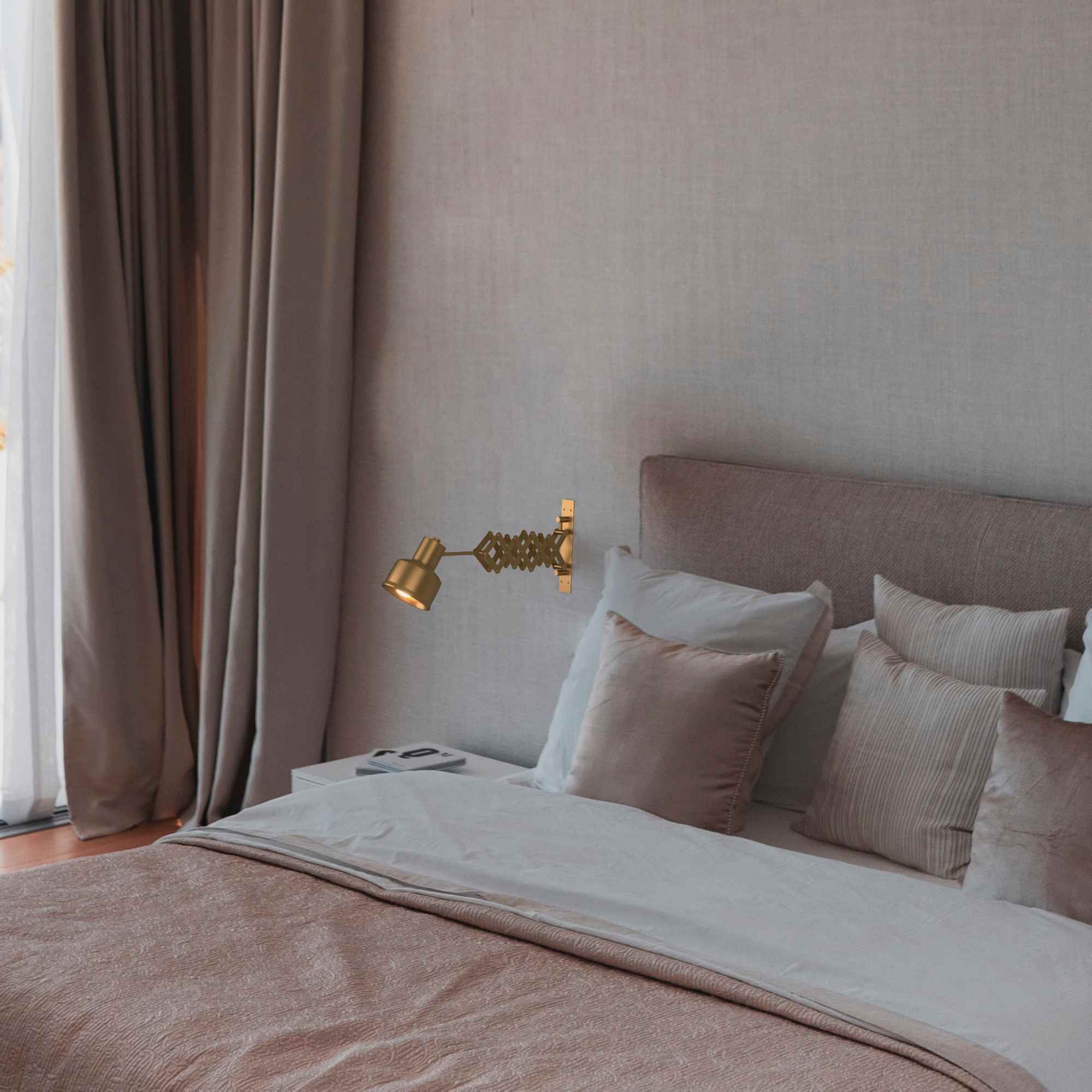 Aplique de pared interior vintage con fuelle  "ROMA" - E27