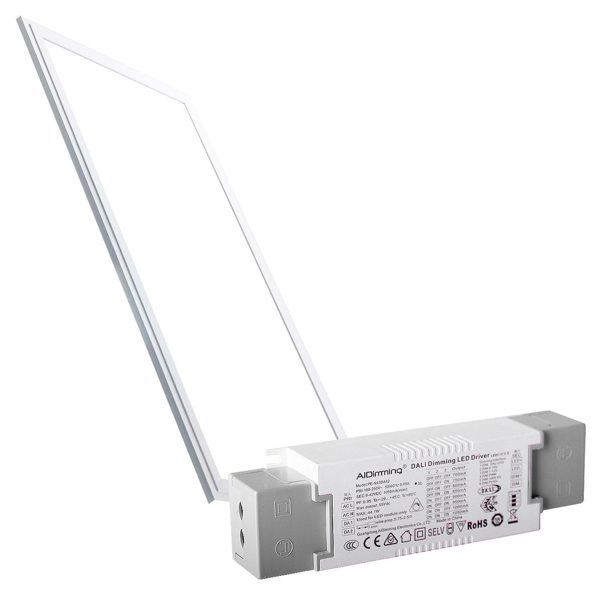 Panel LED empotrable 120X30cm - 0-10V regulable - 44W - UGR19 - IP40