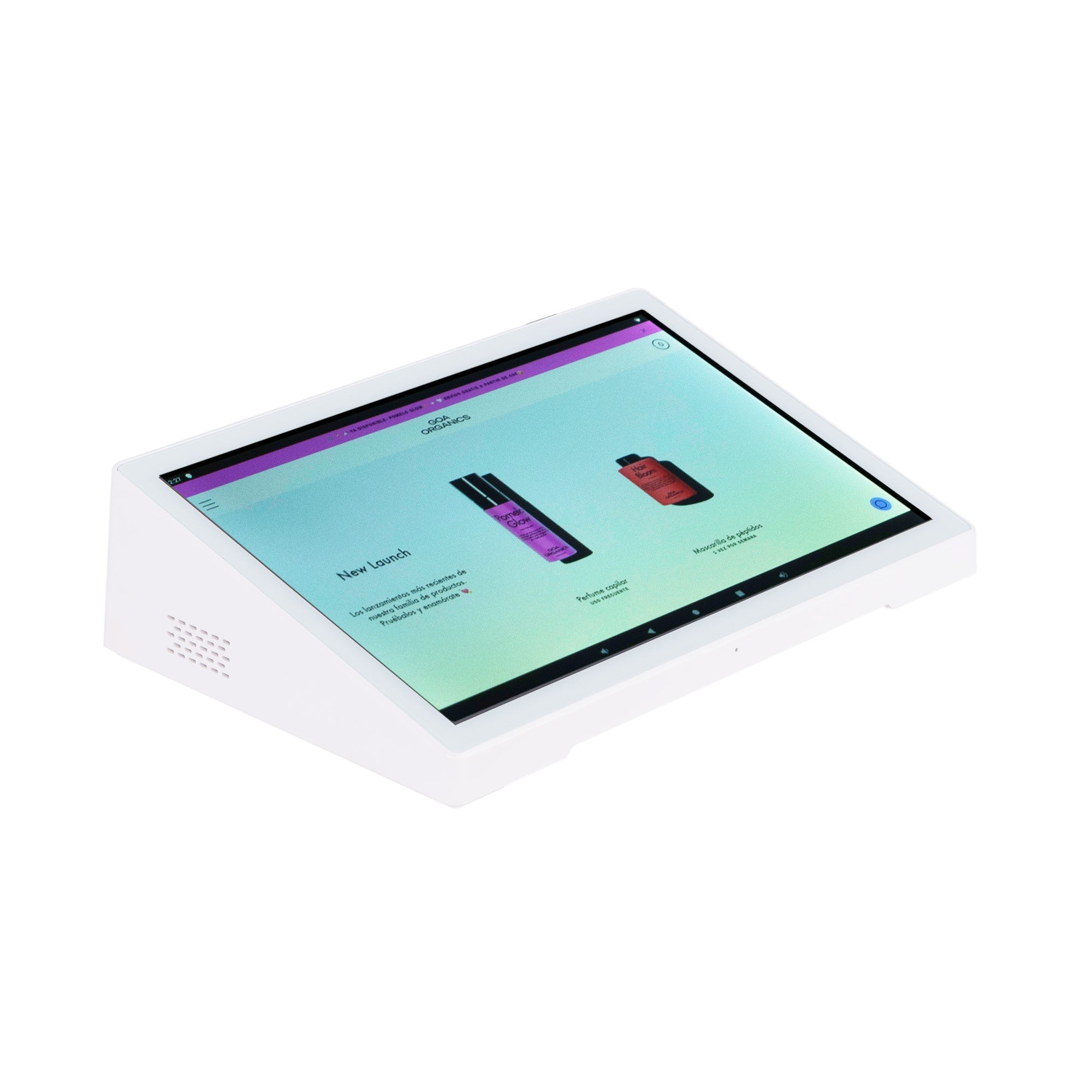 Display publicitario LCD de mesa 10.1'' - Pantalla horizontal - Táctil - Android 10