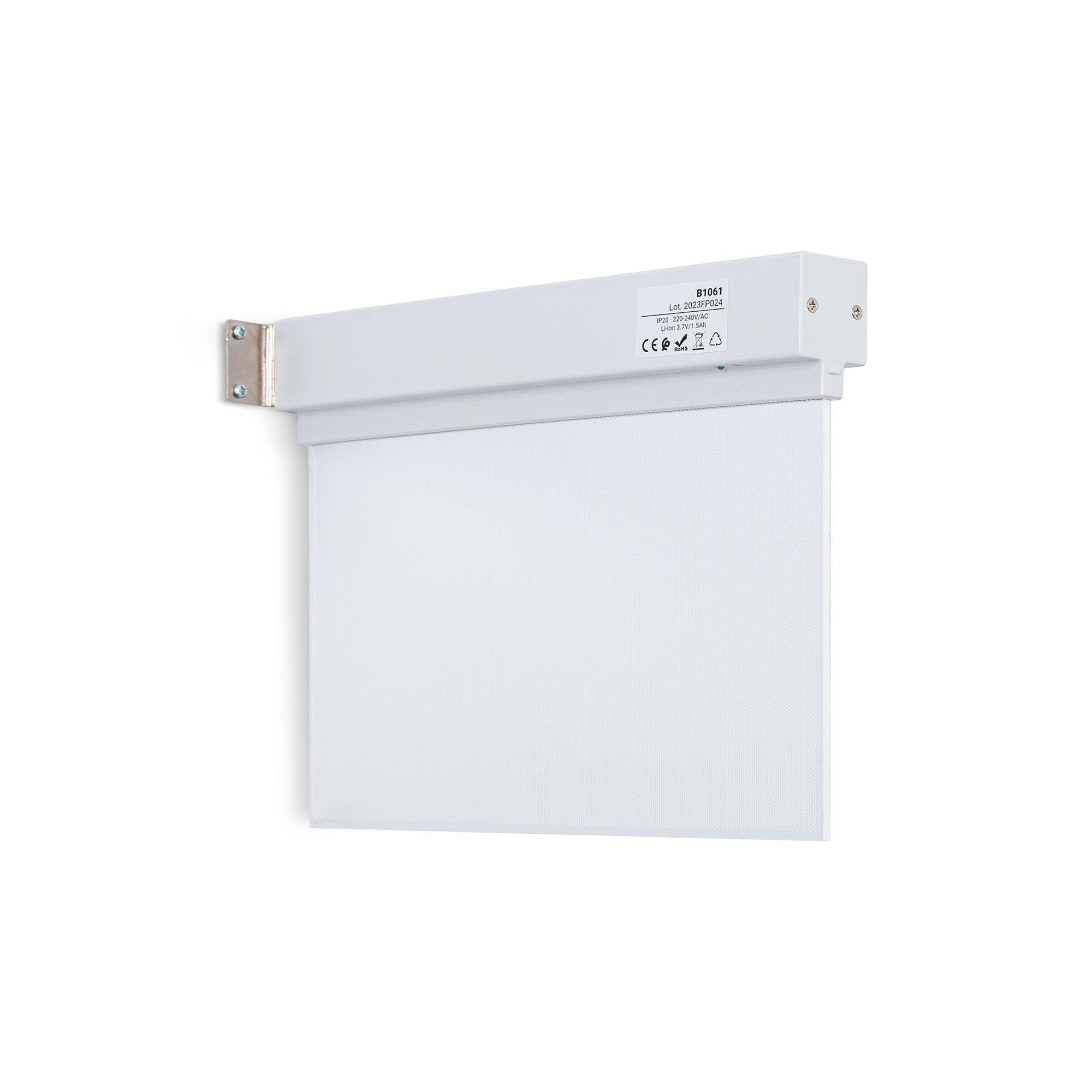 Luz de emergencia permanente con pictograma "Salida lateral"