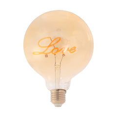 Bombilla decorativa filamento "LOVE" - E27 G125 - 4W - 2200K