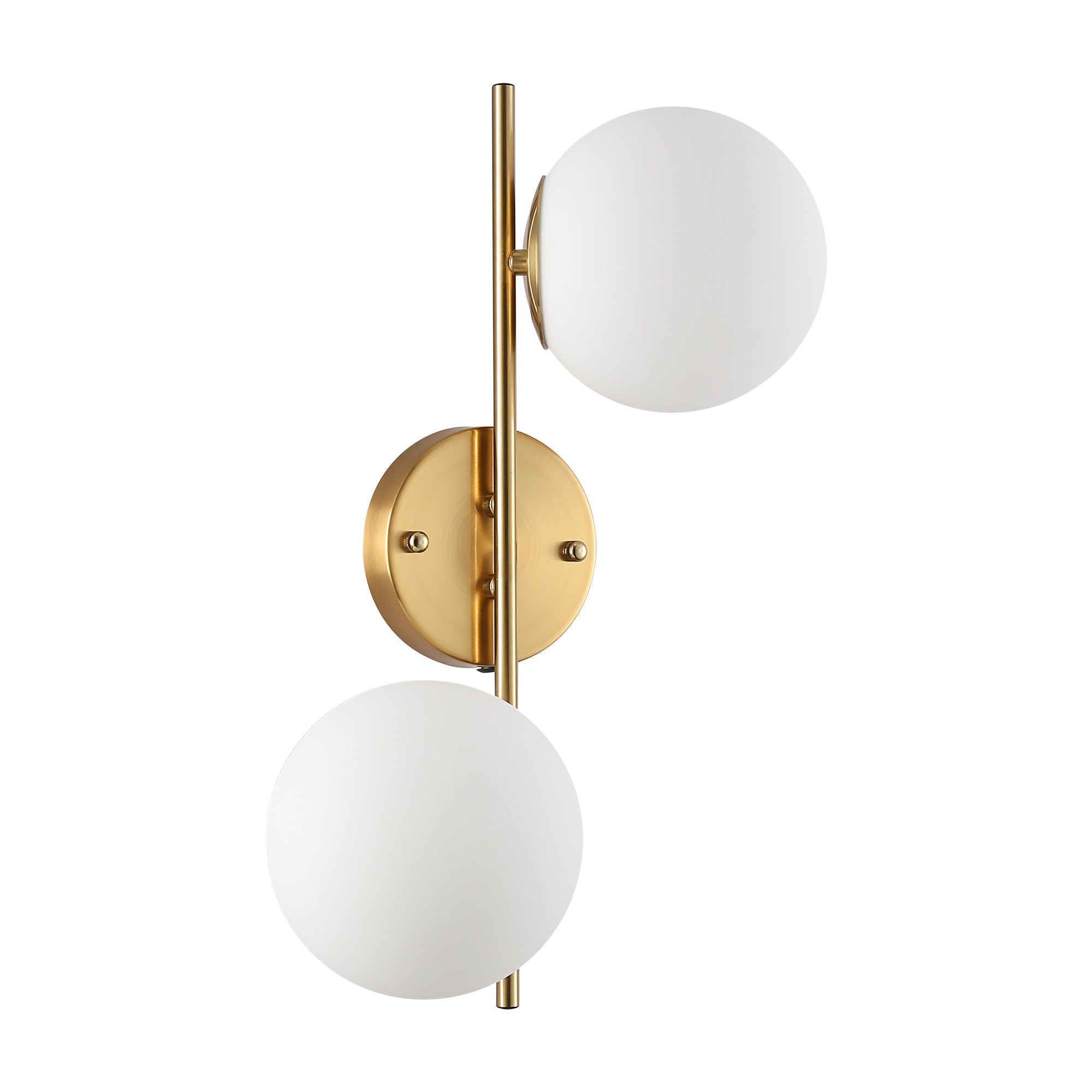 Aplique de pared doble bola cristal "Double"