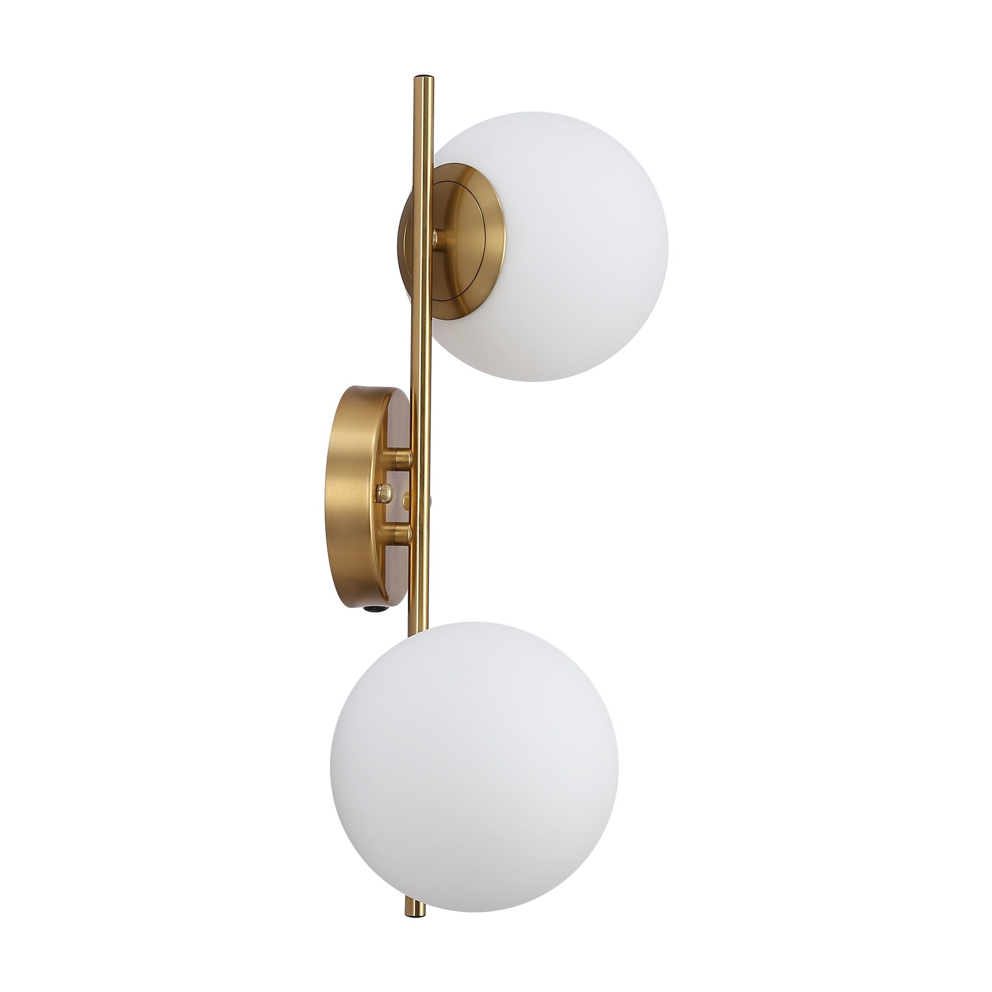 Aplique de pared doble bola cristal "Double"