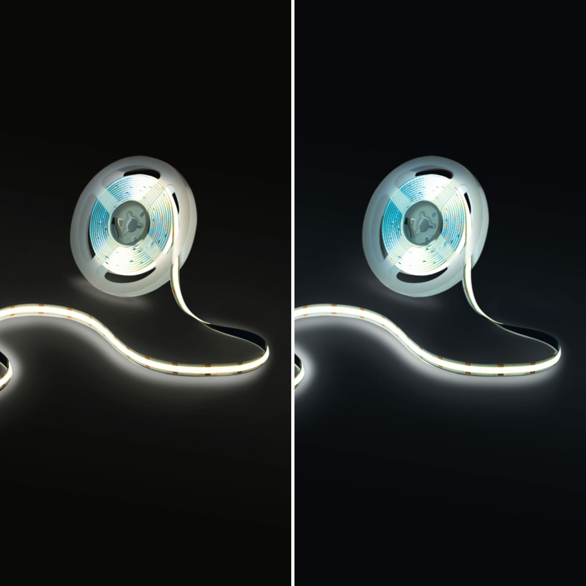 Tira LED COB 24V DC - CCT - 14W/m - 10mm - IP20 - Rollo de 5 metros - Corte cada 26mm