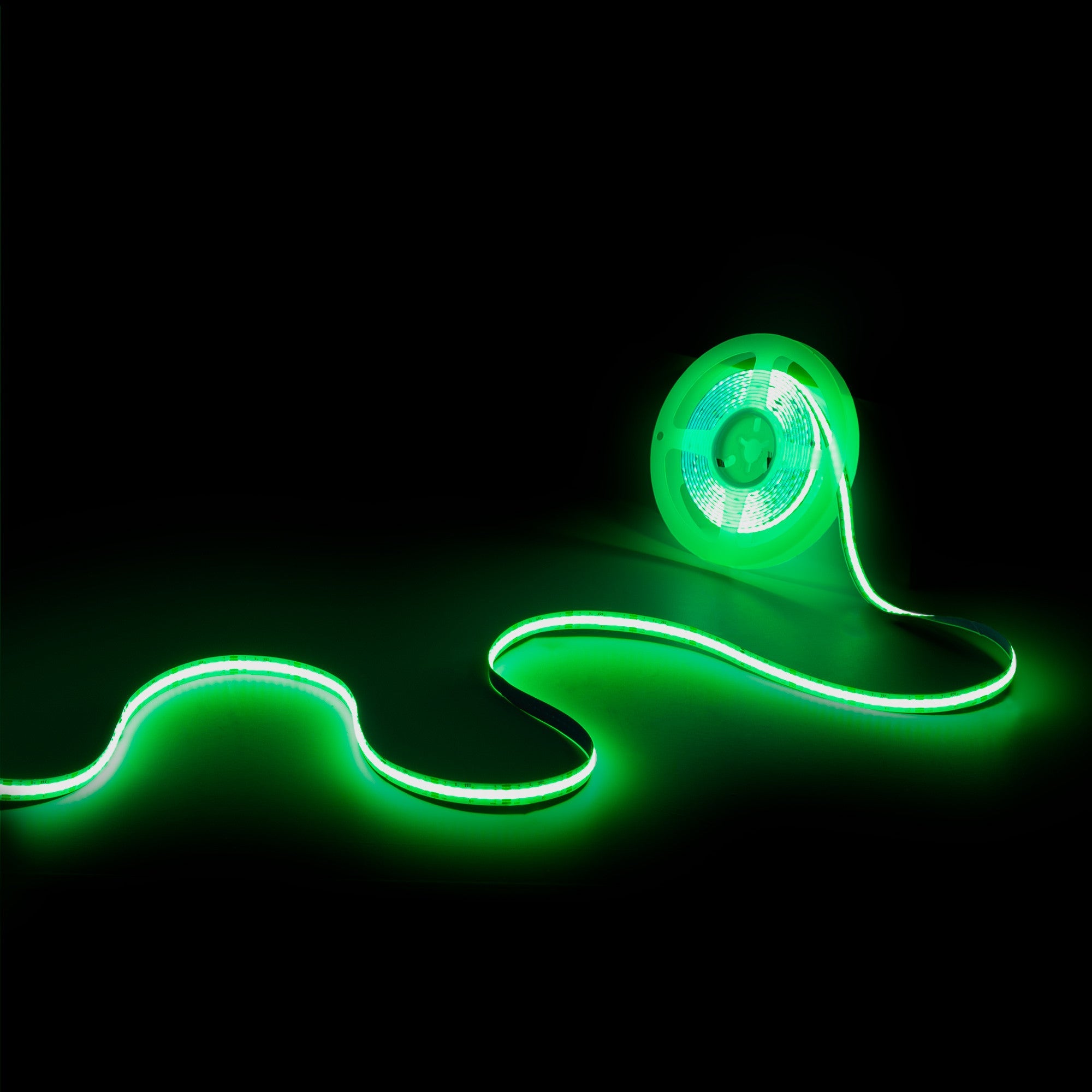 Tira LED COB 24V DC - RGB - 12W/m - 10mm - IP20 - Rollo de 5 metros - Corte c/33mm
