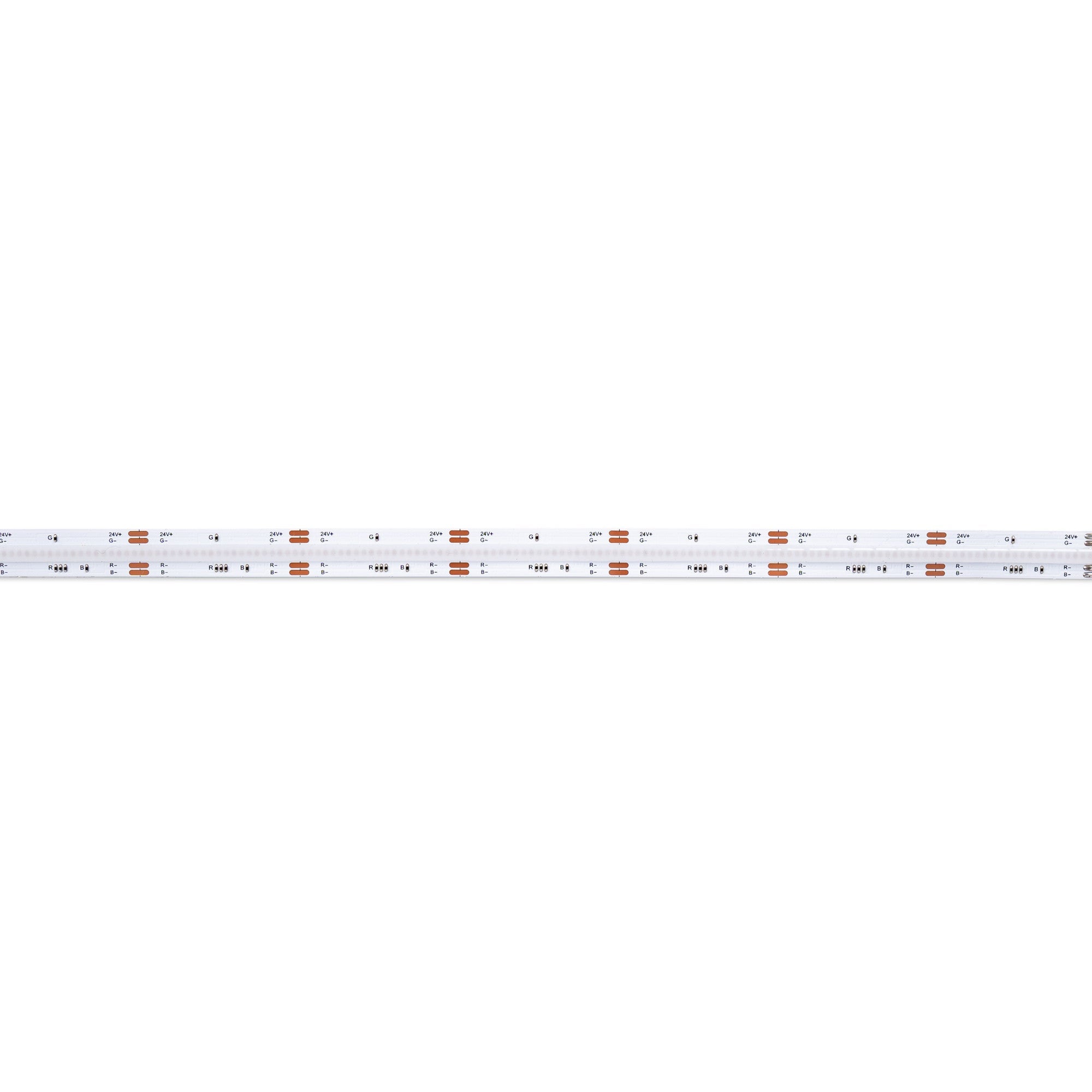 Tira LED COB 24V DC - RGB - 12W/m - 10mm - IP20 - Rollo de 5 metros - Corte c/33mm