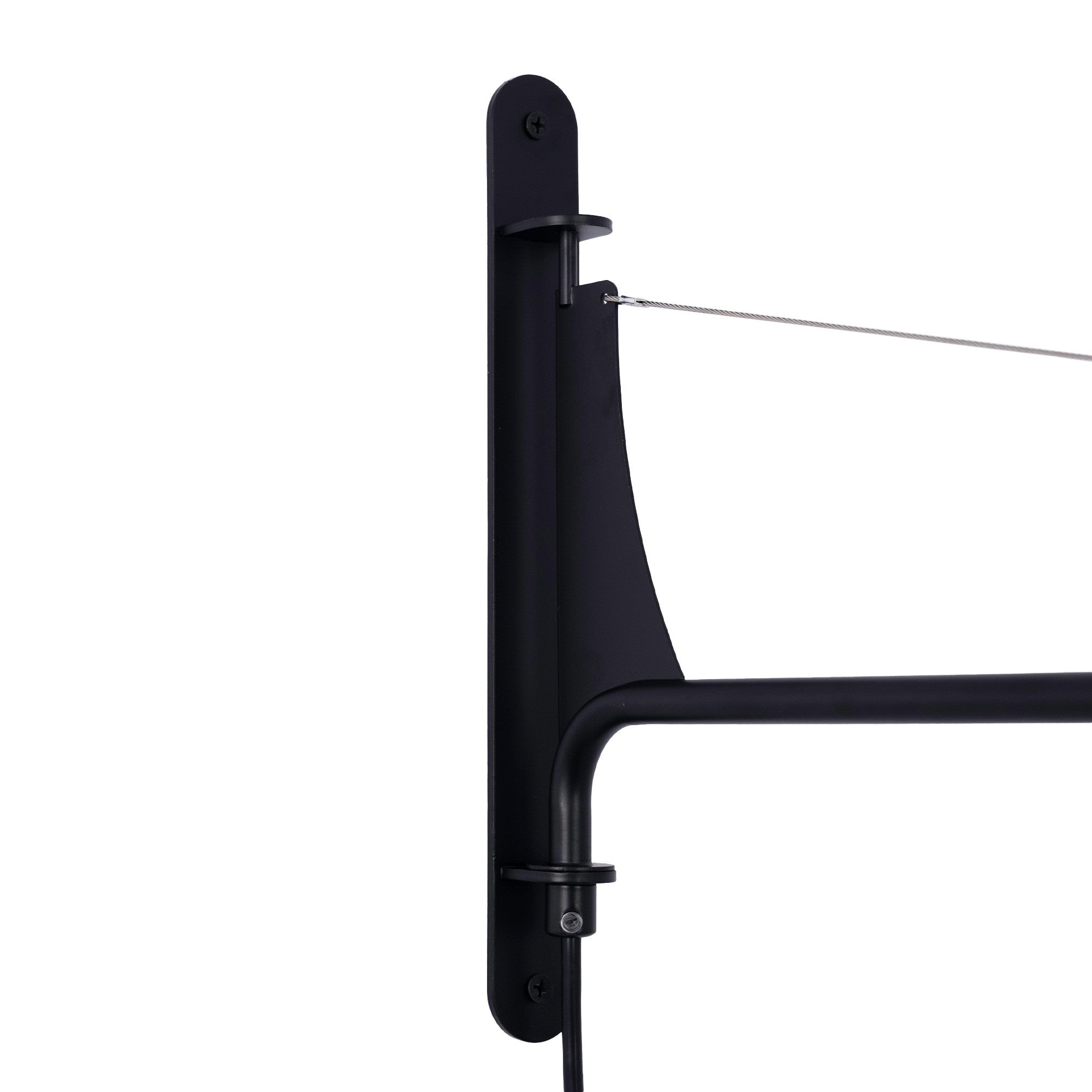 Aplique de pared orientable con cable y enchufe "Pitt"