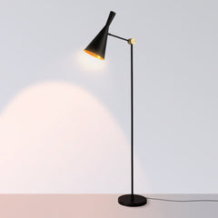 Lámpara de pie de diseño "Olivia" Negro