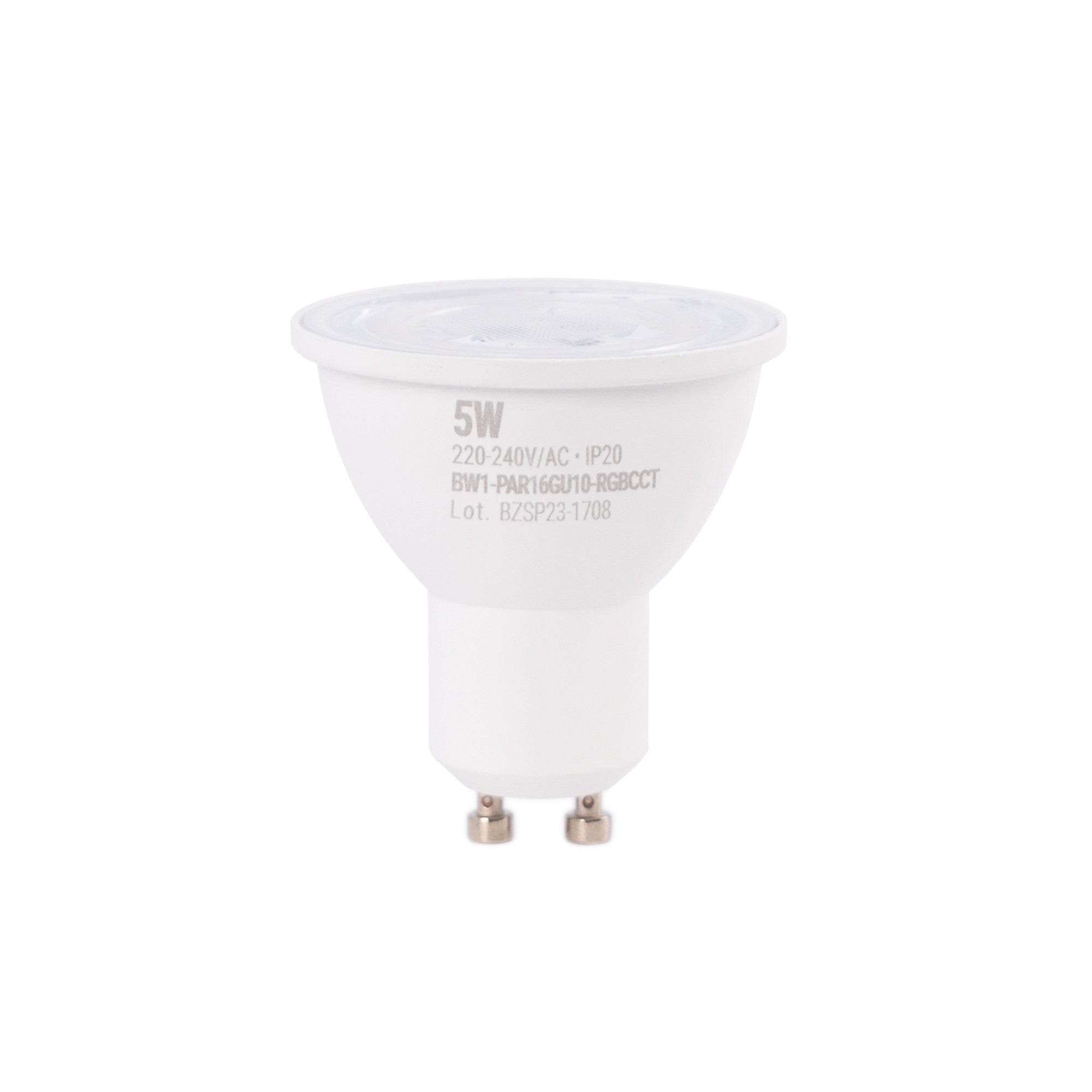 Bombilla inteligente LED WIFI GU10 - RGBW + CCT - 5W