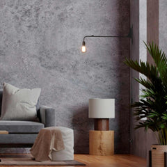 Aplique de pared orientable con cable y enchufe "Pitt"