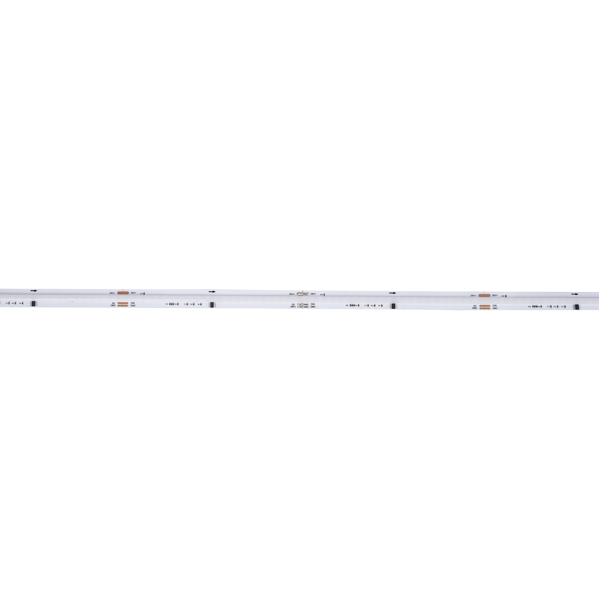 Tira LED COB RGB inteligente IC 24V DC - 12W/m - IP20 - 630ch/m - Ancho 10mm - 5 metros