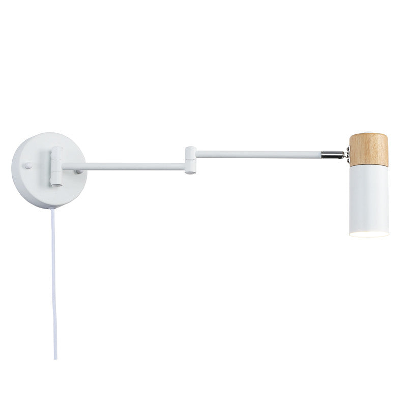 Aplique de pared extensible con cable y enchufe "Logan"