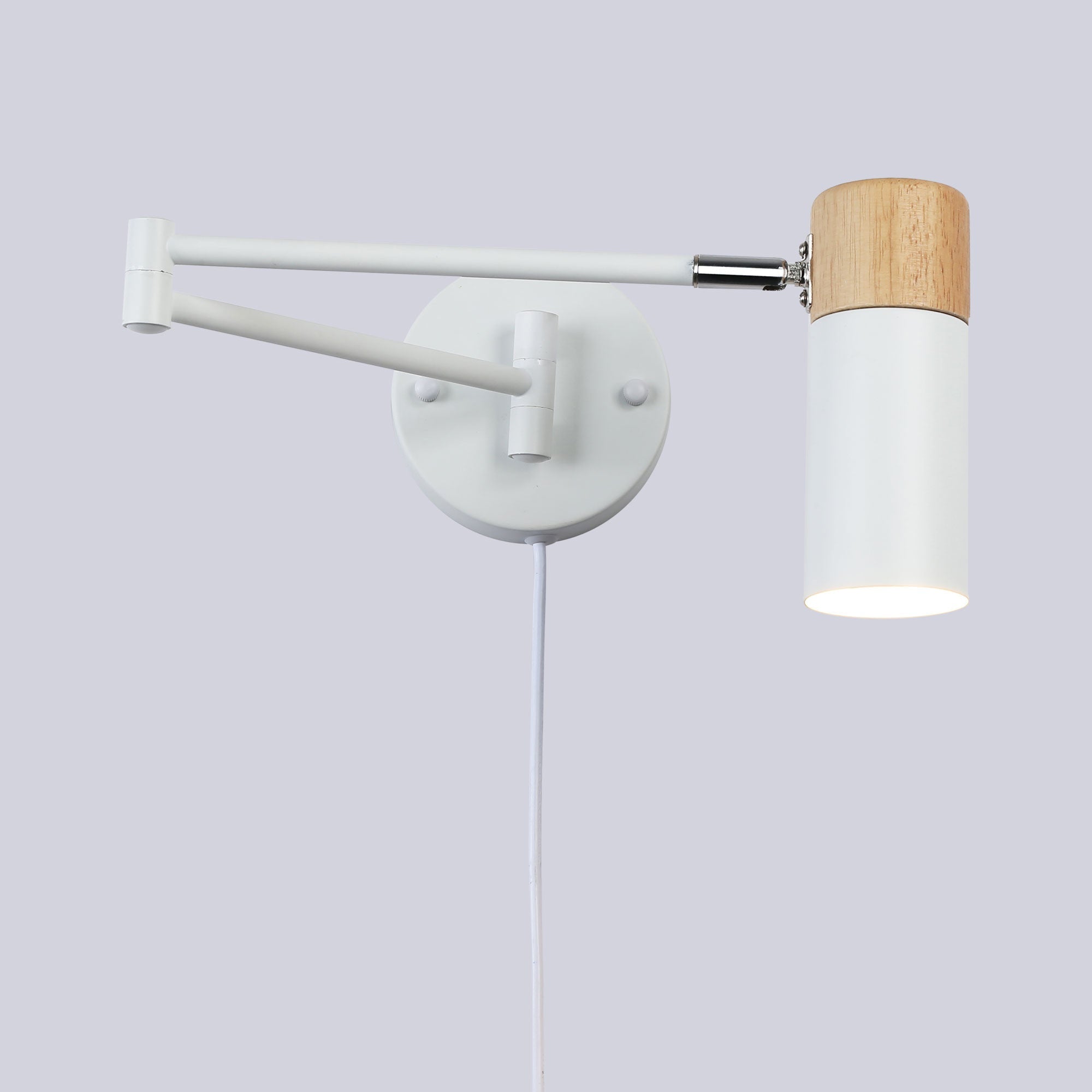 Aplique de pared extensible con cable y enchufe "Logan"