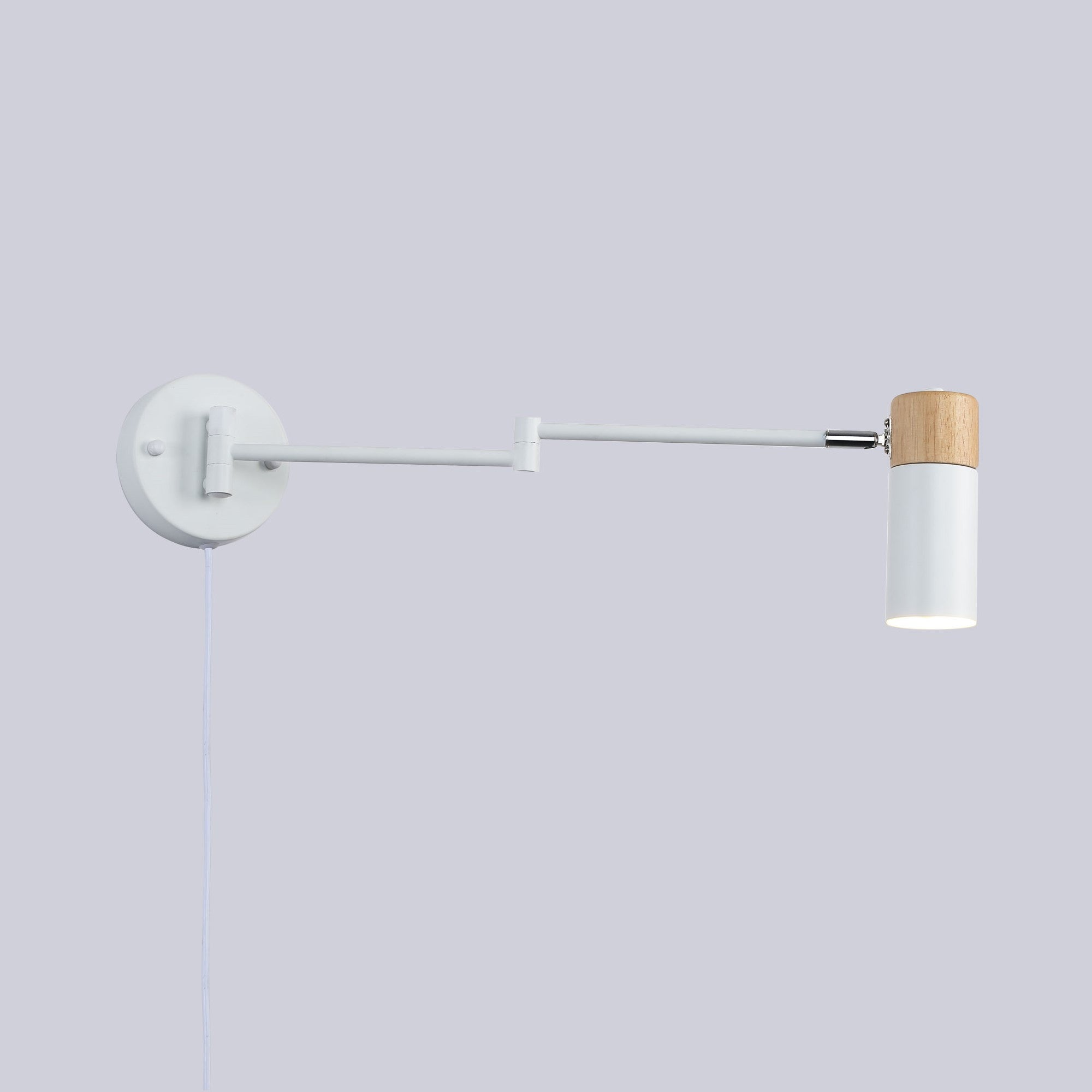Aplique de pared extensible con cable y enchufe "Logan"