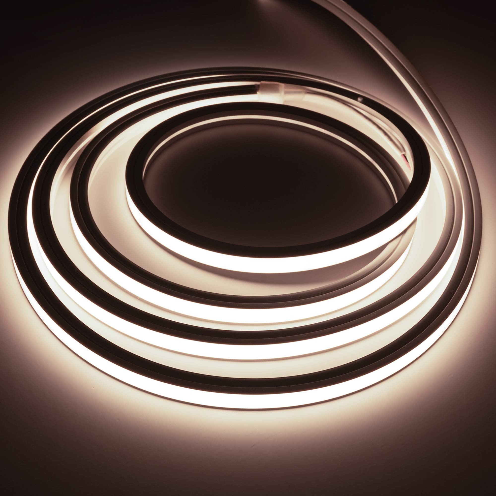 Neón LED flexible monocolor 24V DC - 10x10mm - 5 metros - Kit completo - IP67 - 10W/m