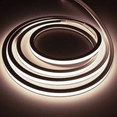 Neón LED flexible monocolor 24V DC - 10x10mm - 5 metros - Kit completo - IP67 - 10W/m