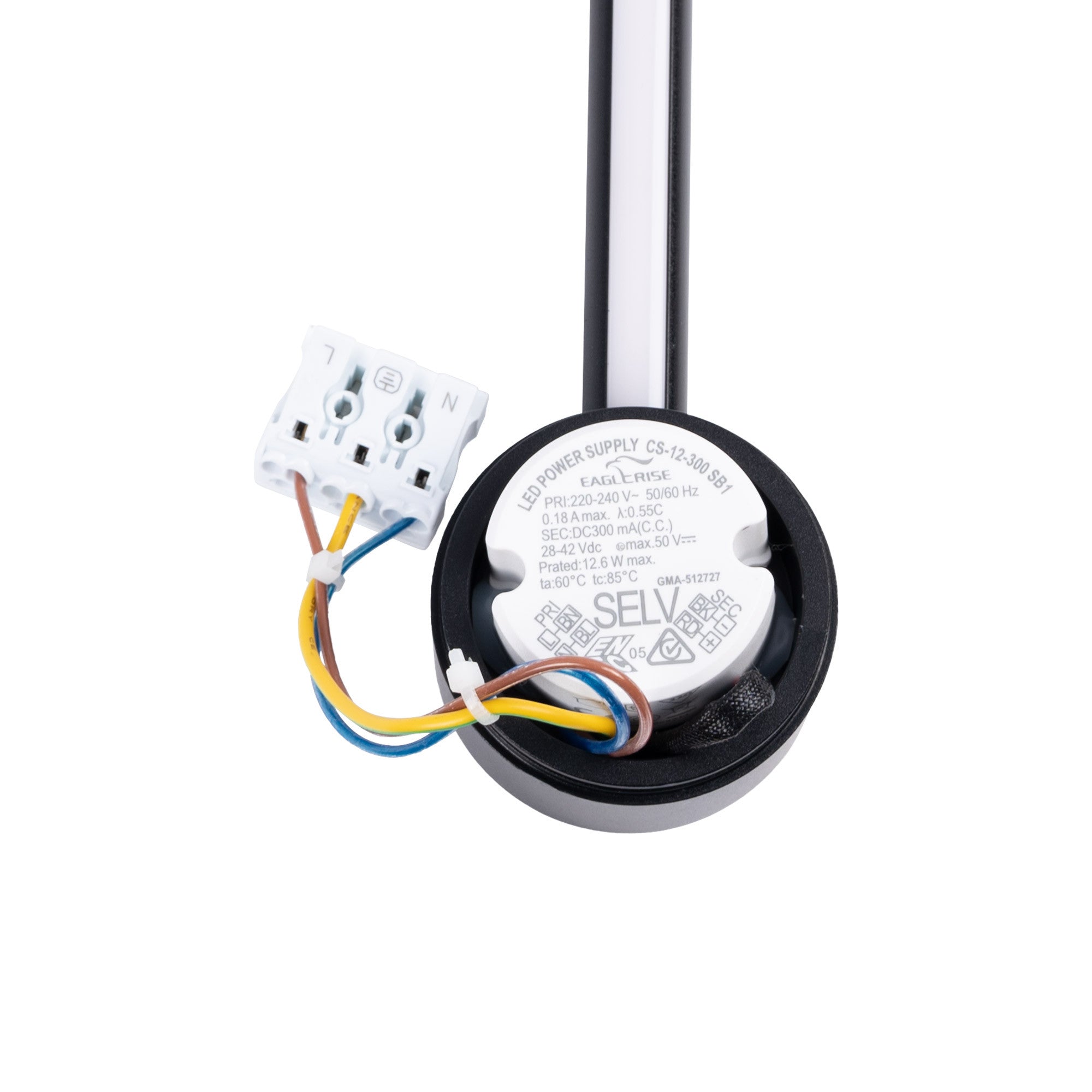 Aplique de pared minimalista lineal "KENDA-R" 10W - Rotatorio 360º - Blanco Cálido