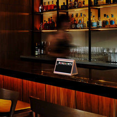 Display publicitario LCD de mesa 10.1'' con cámara - Pantalla doble - Táctil - Android 10