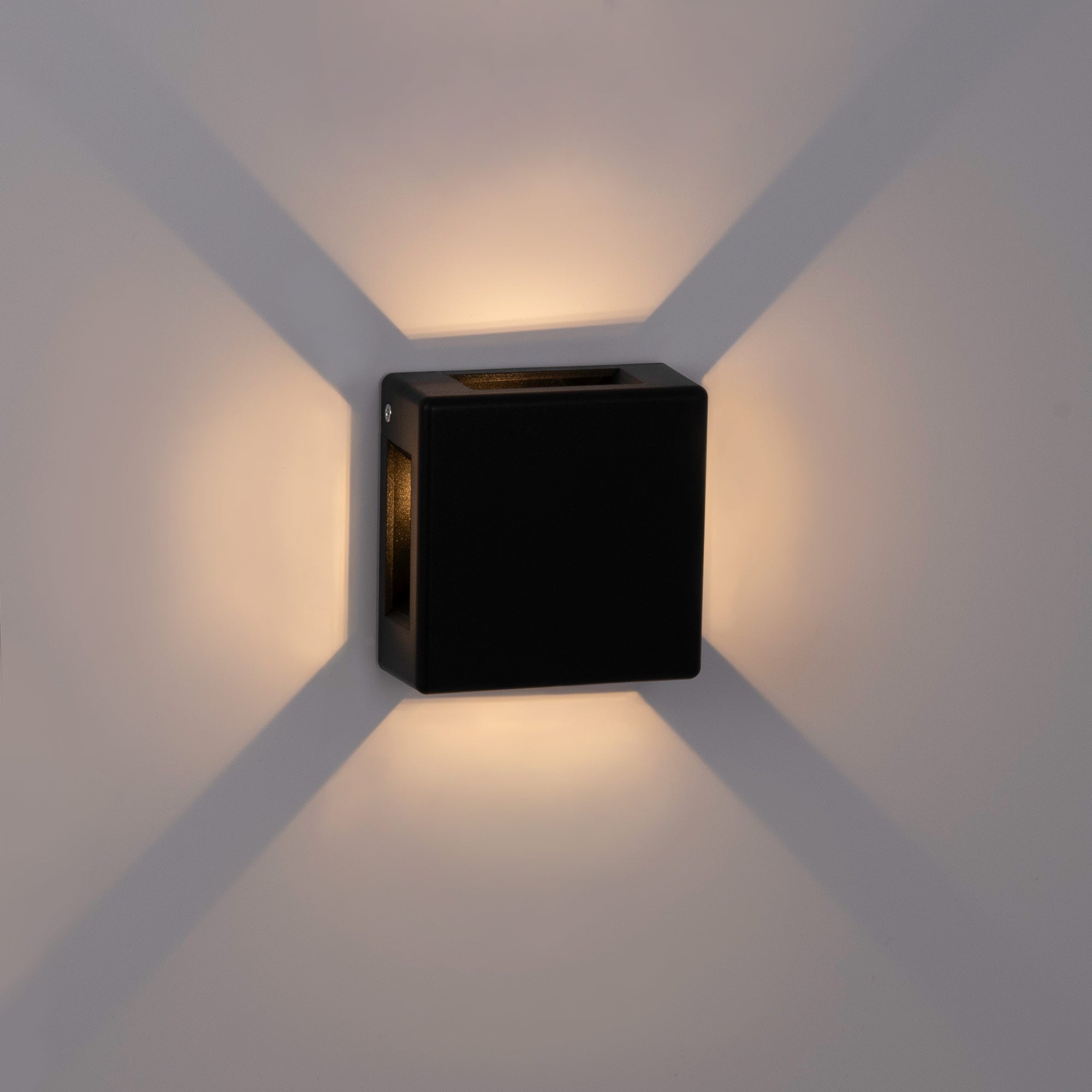 Aplique de pared exterior LED cuadrado "Square 4" - 6W - IP54