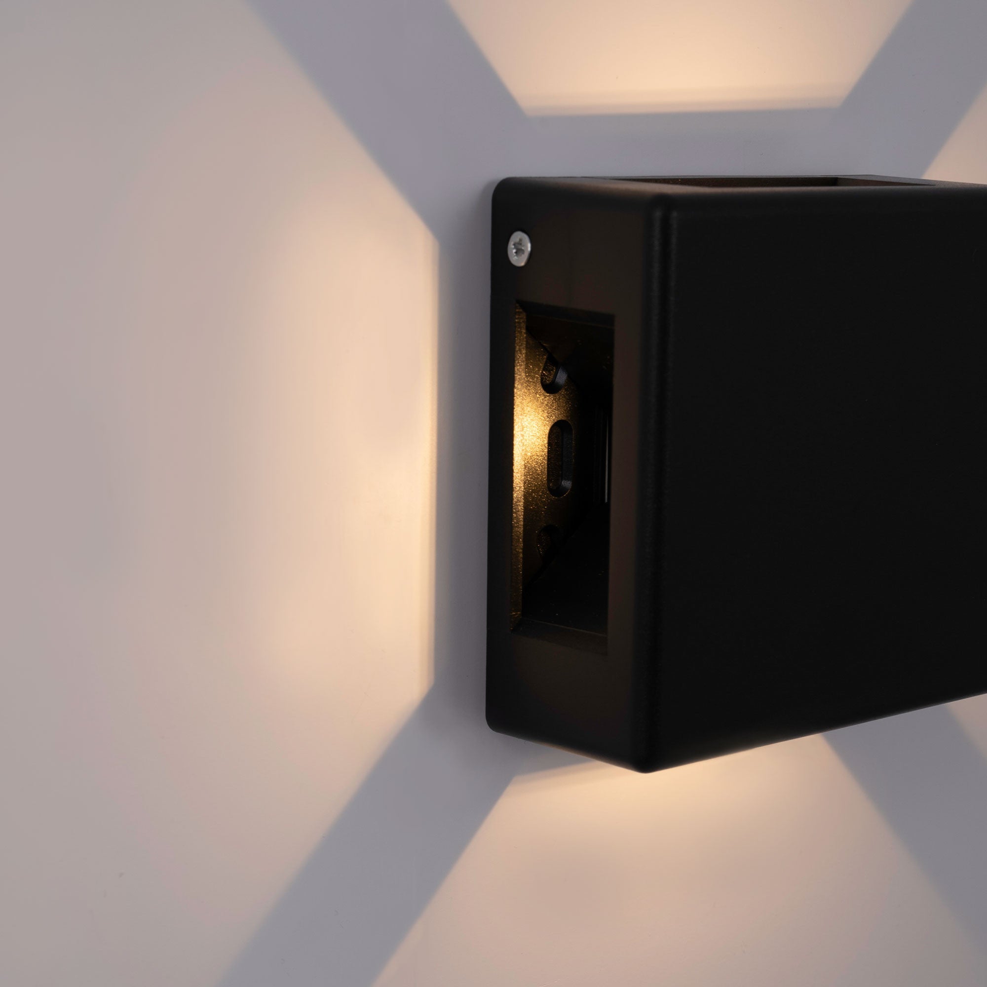 Aplique de pared exterior LED cuadrado "Square 4" - 6W - IP54