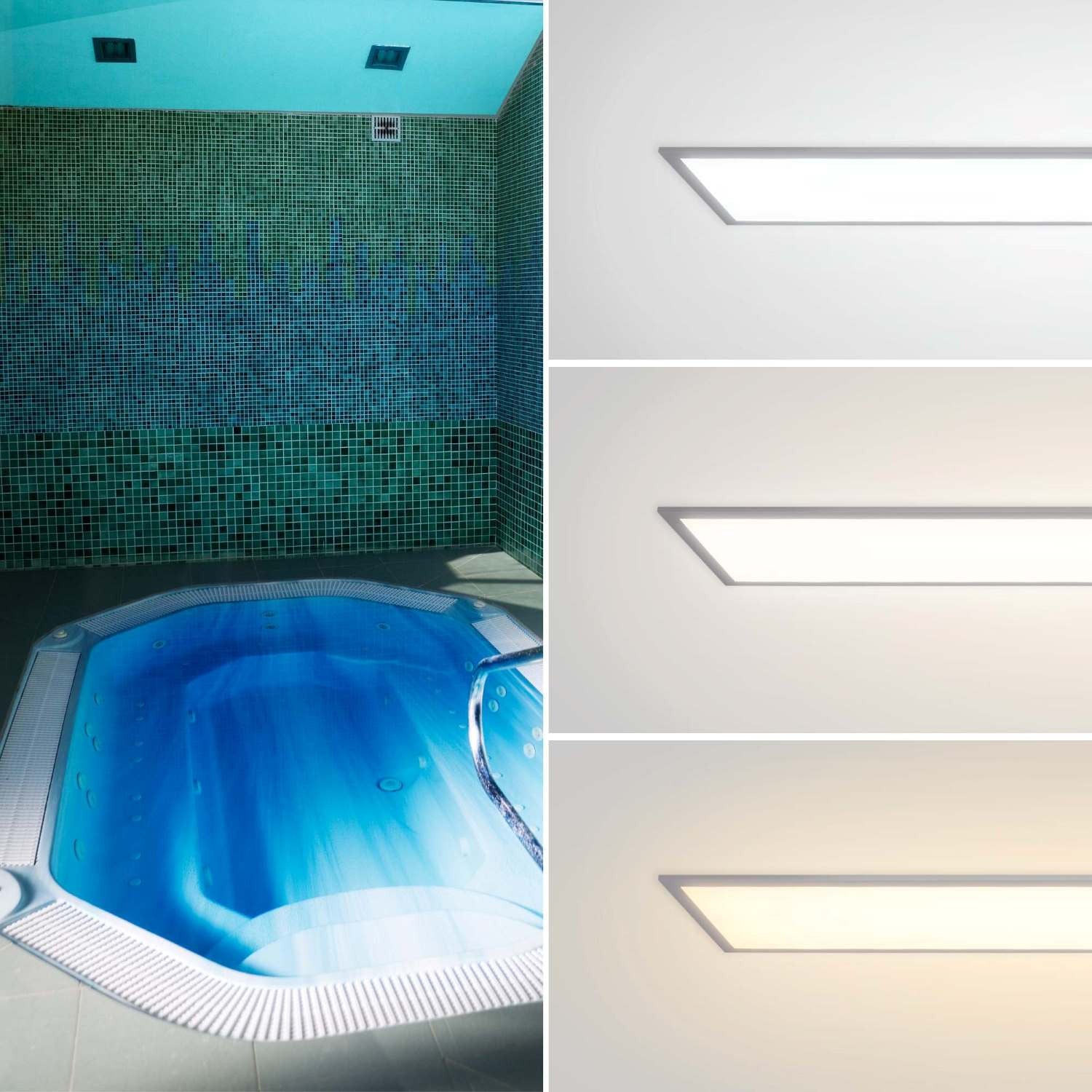 Panel LED empotrable Backlight CCT 120x30cm - 30W - 125lm/W - IP65