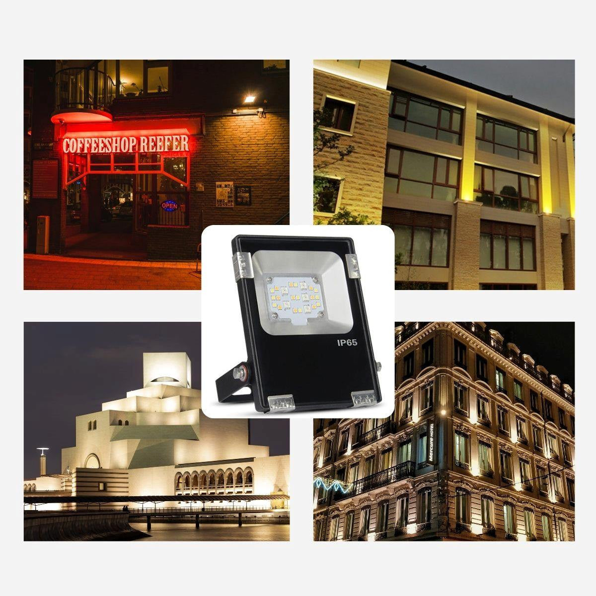 Proyector LED de exterior RGB+CCT - 10W - RF/WiFi - IP65 -Mi-Light