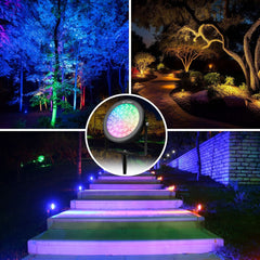Proyector LED de jardín con pincho RGB+CCT - 25W - IP66 - RF/WiFi - Mi-Light