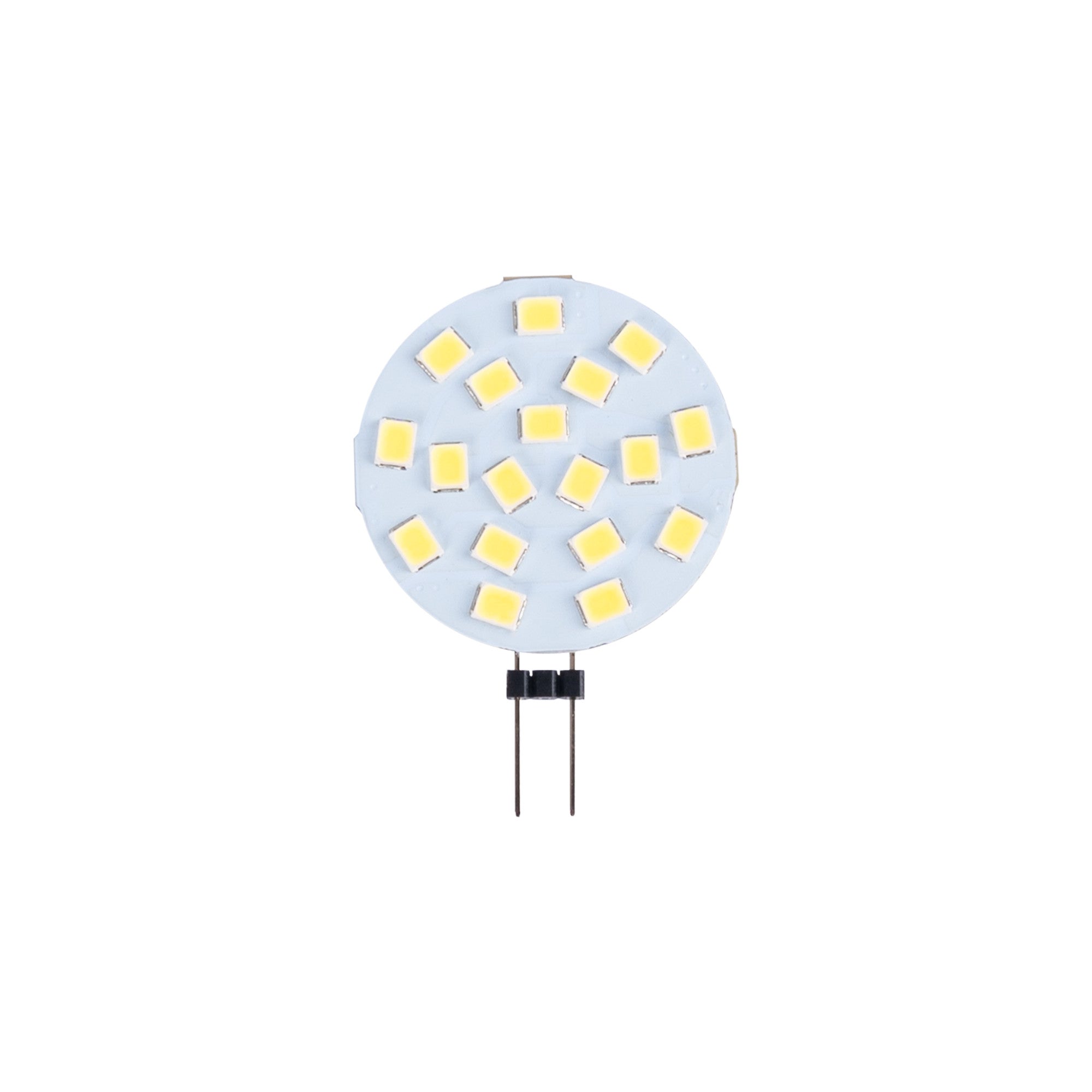 Bombilla LED G4 bi-pin circular plana 12V AC/DC - 2,5W